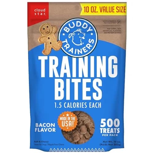 Buddy Biscuits Training Bites Bacon | Soft Chewy Dog Treats, 10 oz (Pack of 12) thumbnail 1