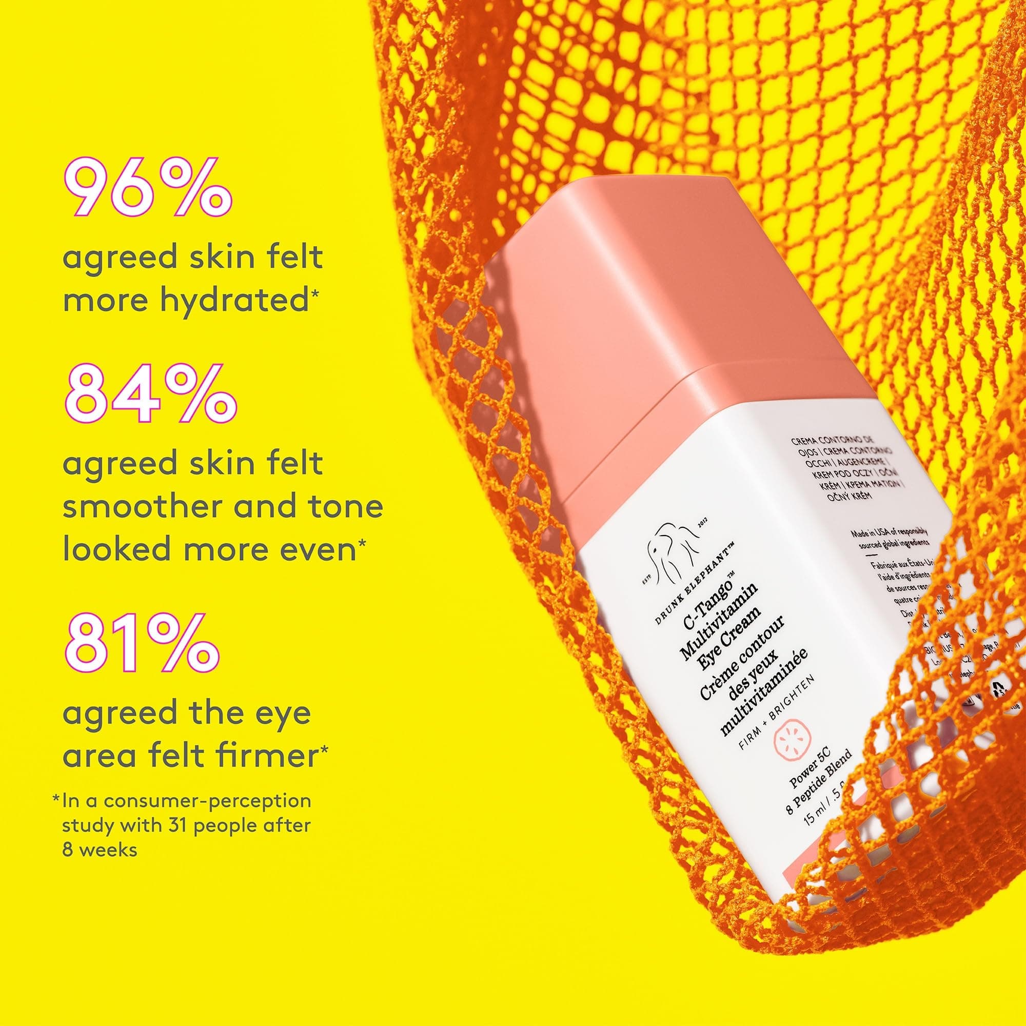 Drunk Elephant C-Tango Multivitamin Eye Cream 15 ml/.5 fl oz | Vitamin C & Peptides for Radiant Skin - view 2