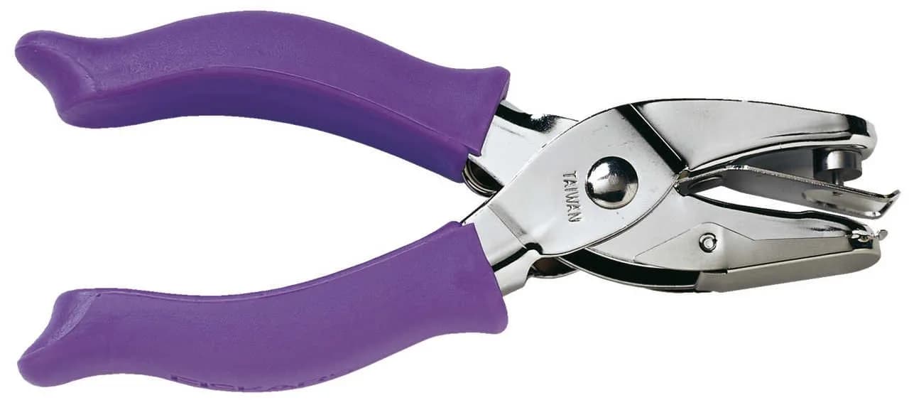 Fiskars 1/16" Circle Hand Hole Punch for Paper & Crafts, Purple | Precise 1/16" Cutouts with Comfort Grip - main product image