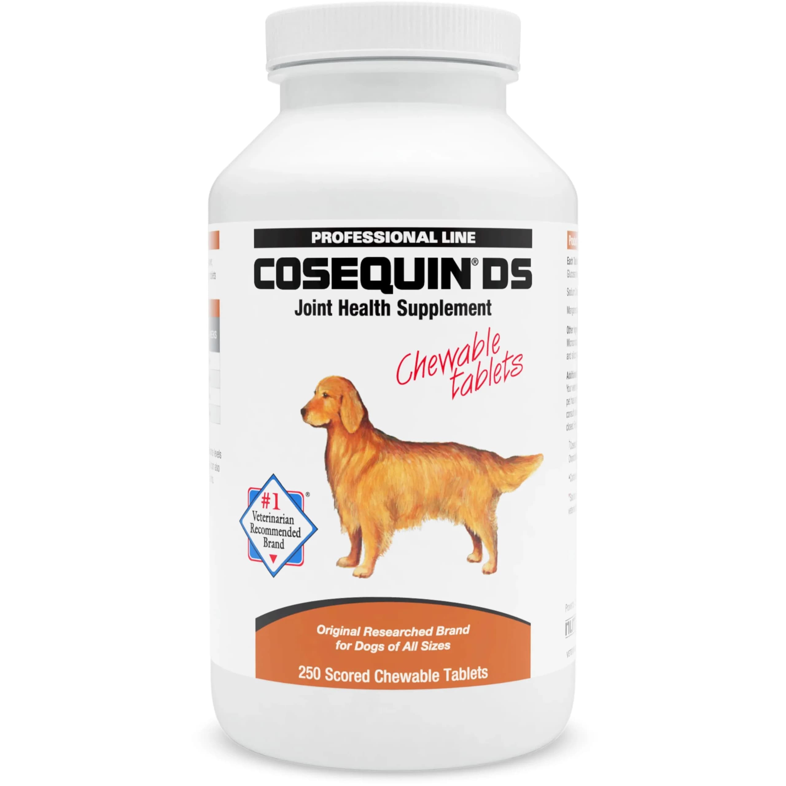 Nutramax Cosequin Joint Supplement for Dogs, Chewable Tablets, 250 Count | Glucosamine & Chondroitin for Joint Health - main product image