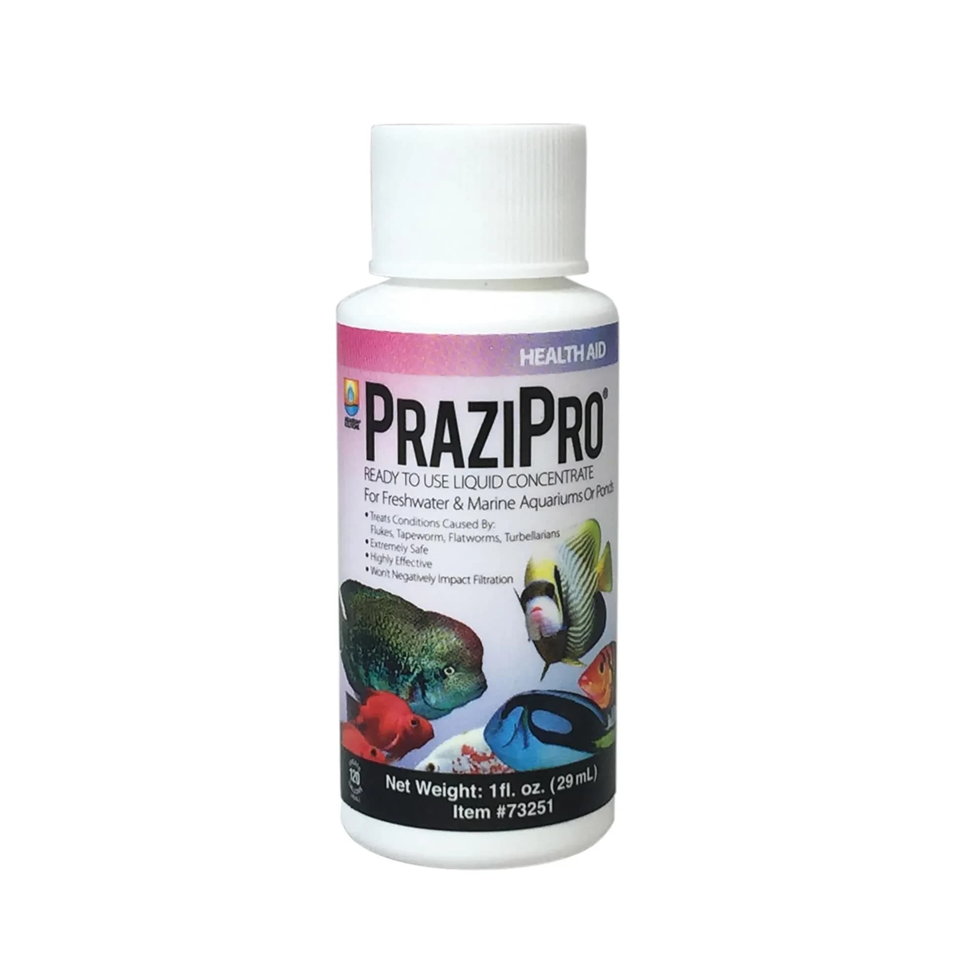 Aquarium Solutions PraziPro Parasite Treatment 29.57ml (1 fl oz) | Safe for Freshwater, Marine, and Ponds - main product image