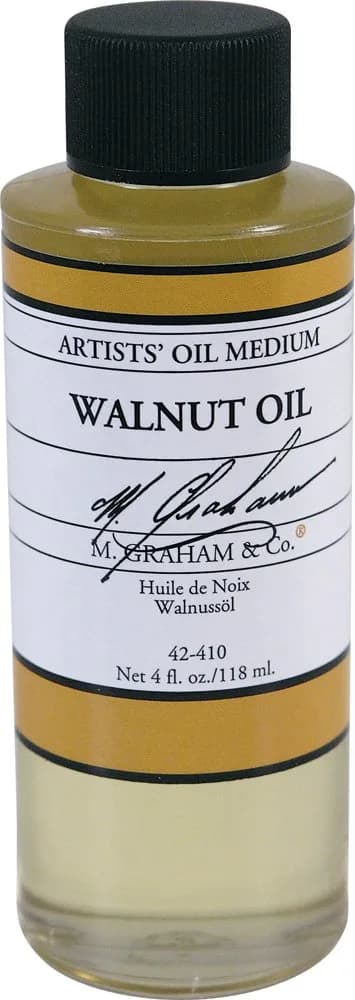 M. Graham Walnut Oil Medium 120ml | Slow Drying, Non-Toxic, Made in USA