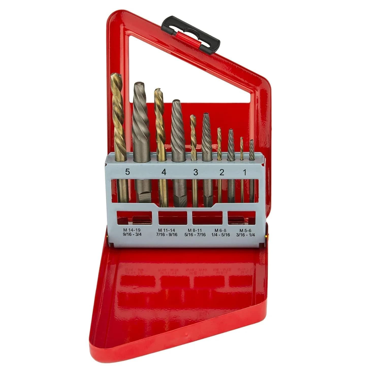 NEIKO Screw-Extractor & Left-Hand Drill Bit Set, 10 Piece | Remove Broken Screws & Bolts with Ease - main product image