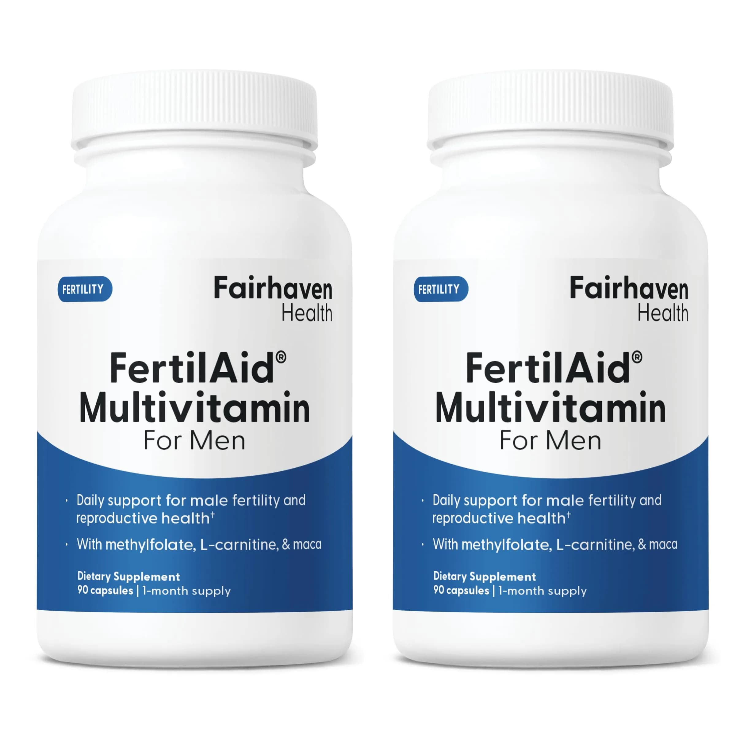 Fairhaven Health FertilAid - Fertility Supplements for Men, 90 Count (Pack of 2) | Supports Male Reproductive Health - main product image