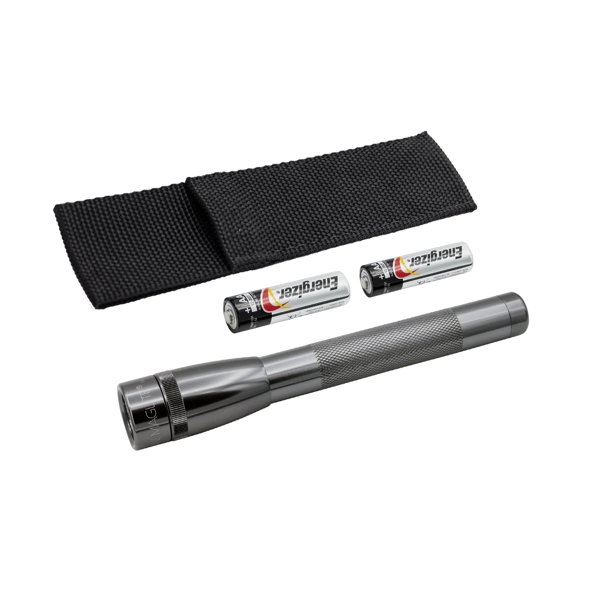 MagLite Mini LED 2-Cell AA Flashlight | Compact, Water-Resistant, Multi-Mode, 127 Lumens, Includes Batteries & Holster - main product image