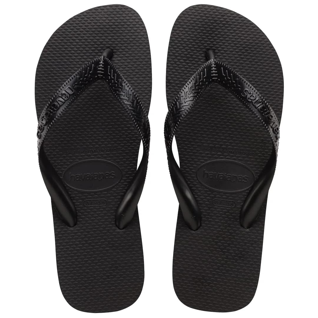 Havaianas Top Flip Flops for Women - Summer Style Sandals - Black, 7-8 | Vibrant, Durable, Brazilian Summer Footwear - main product image