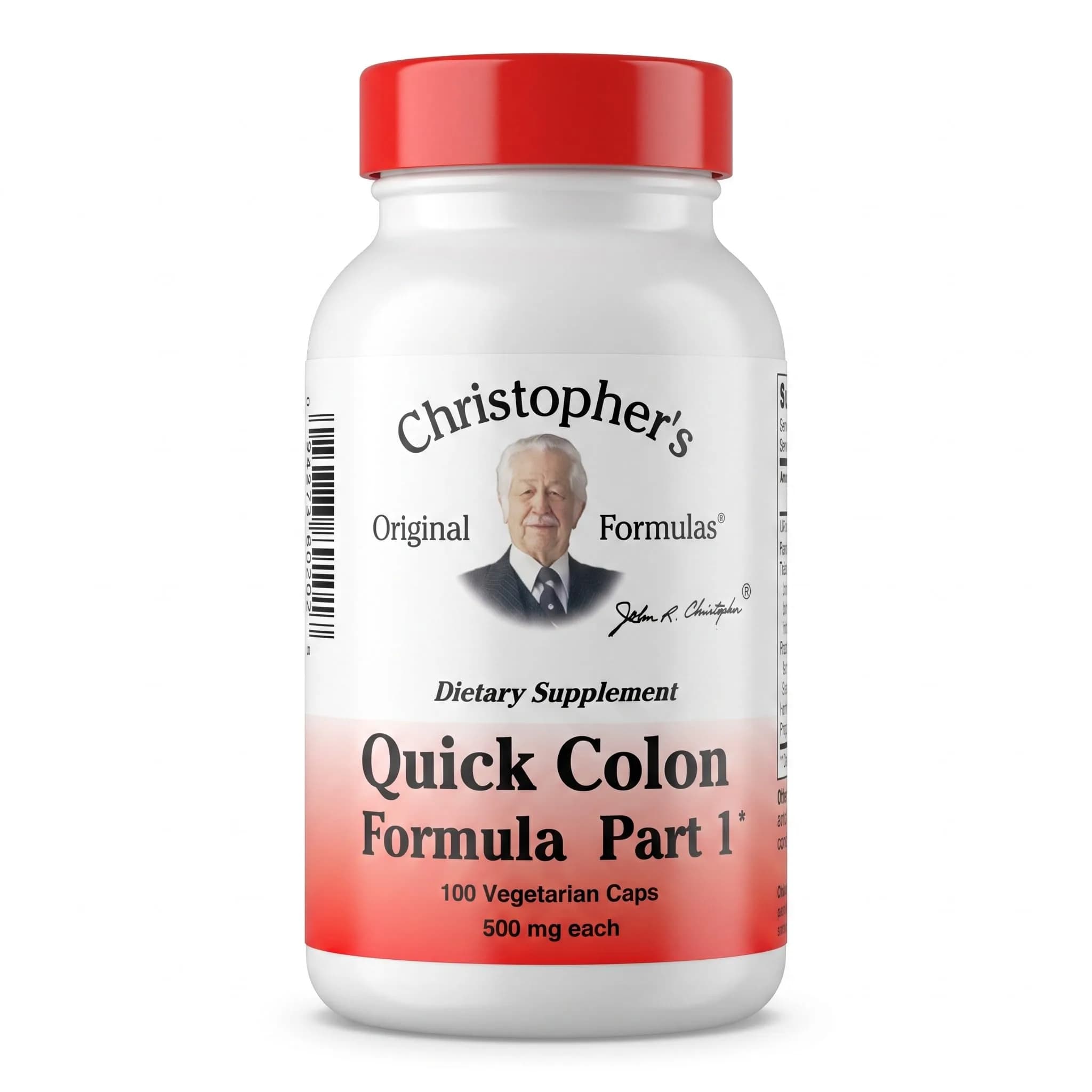 Christopher's Original Formulas Quick Colon Part 1 100 Veg Caps | Supports Digestive Wellness - main product image