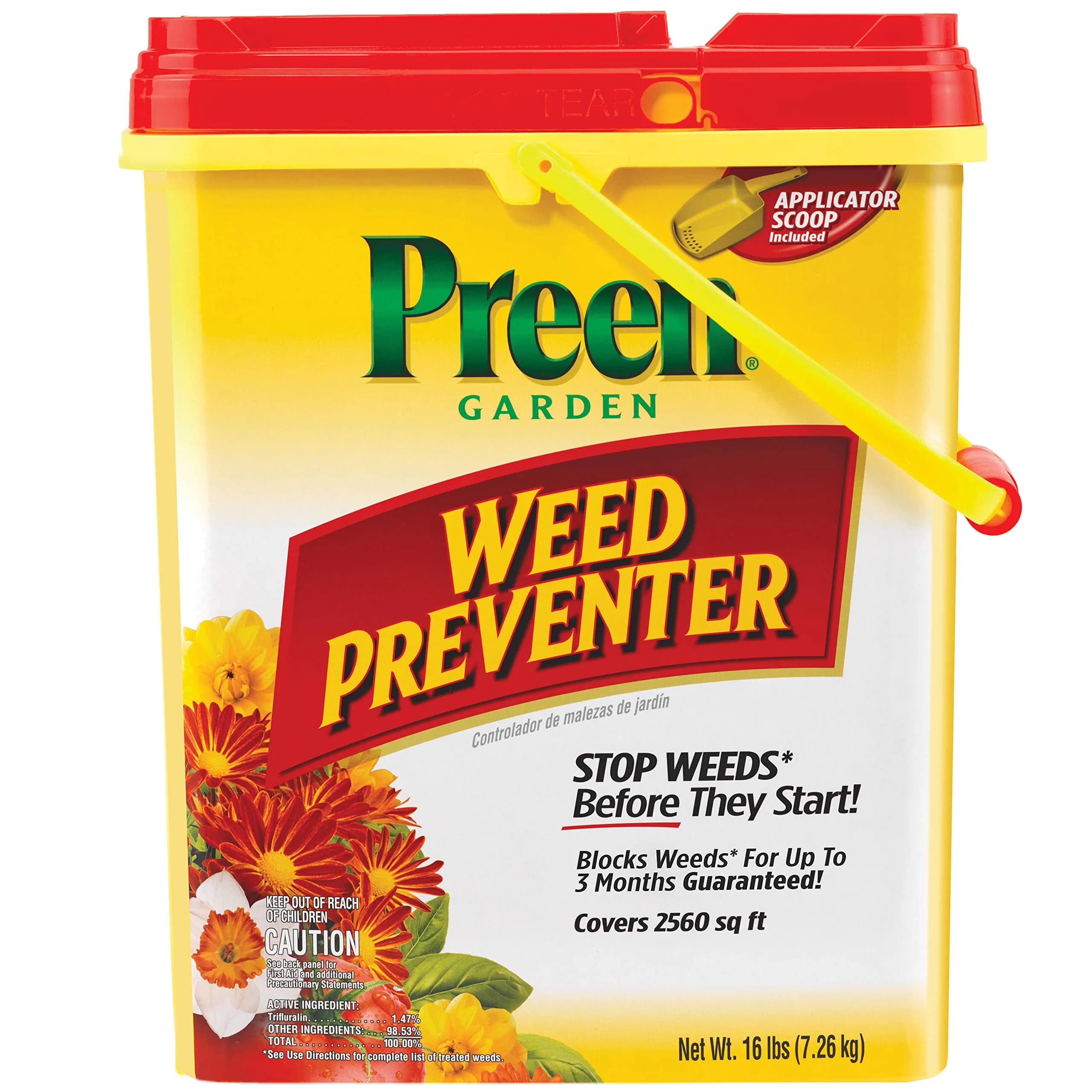 Preen Garden Weed Preventer 16 lb | Up to 3 Months Weed Control, Safe for 200+ Plants - main product image