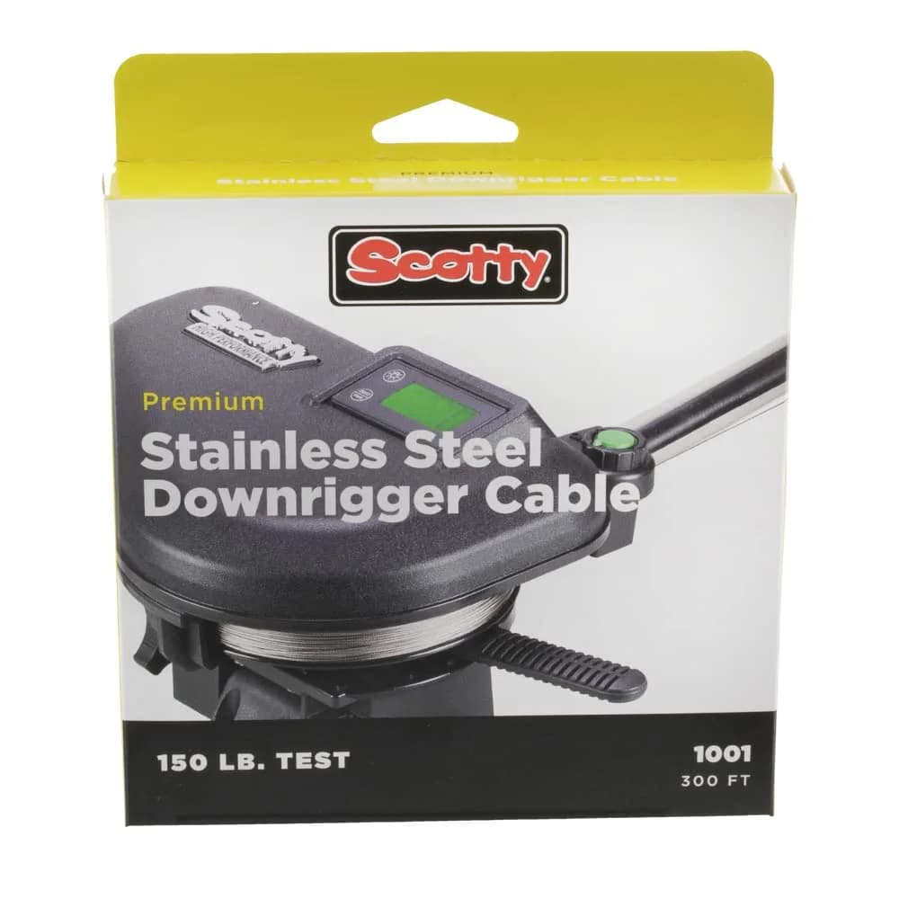 Scotty #1001 Premium Stainless Steel Downrigger Cable 300-Foot | Corrosion Resistant & Lasts
