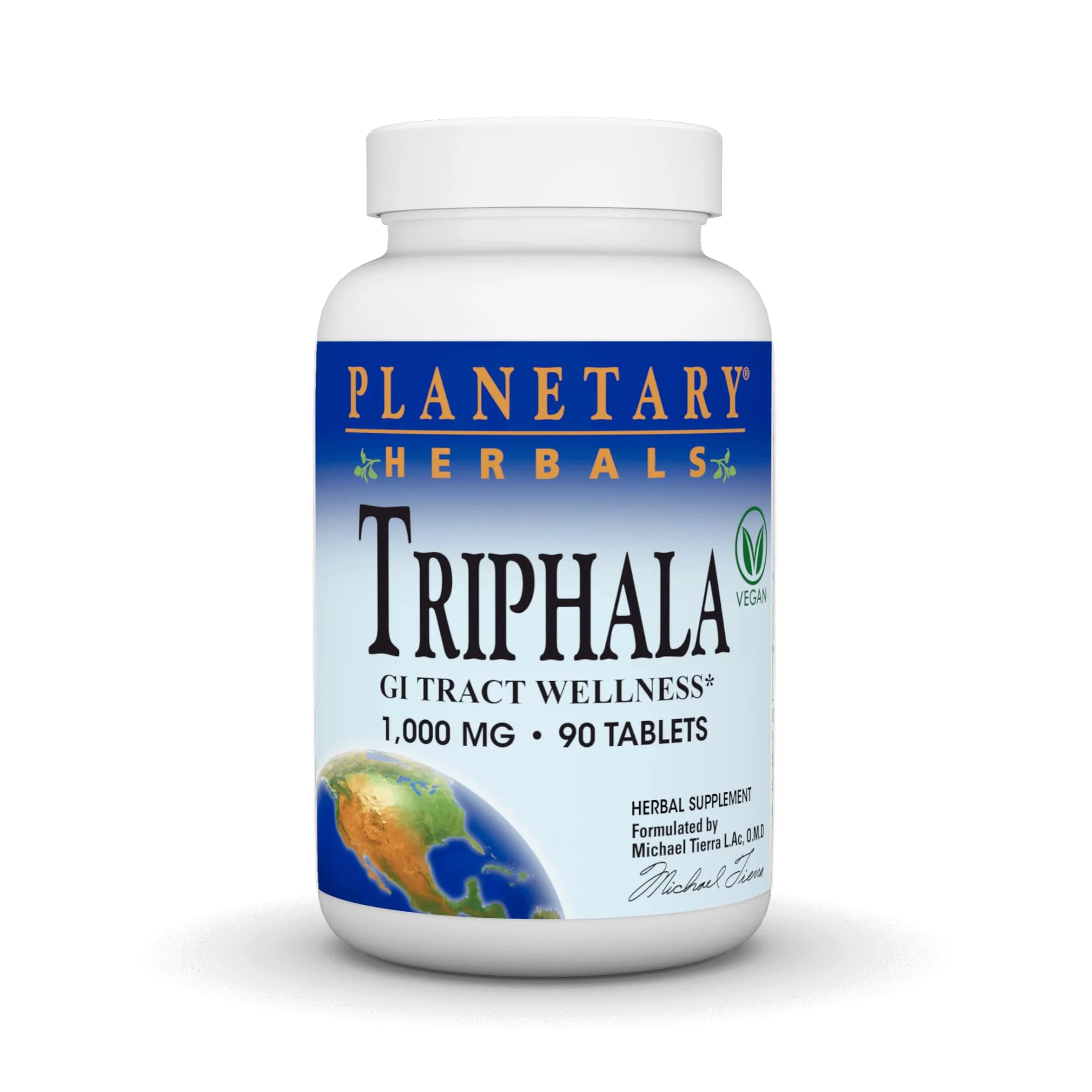 Planetary Herbals Triphala 90 Tablets | Ayurvedic Herbal Formula for Digestive Support - main product image
