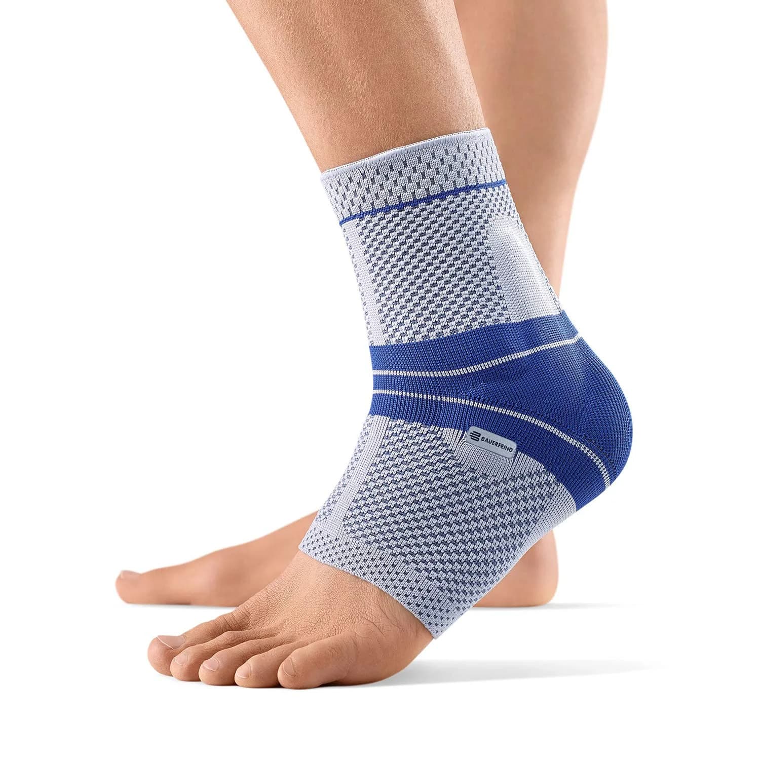 Bauerfeind MalleoTrain Ankle Support Left Titanium | Anatomical Compression & Circulation Aid