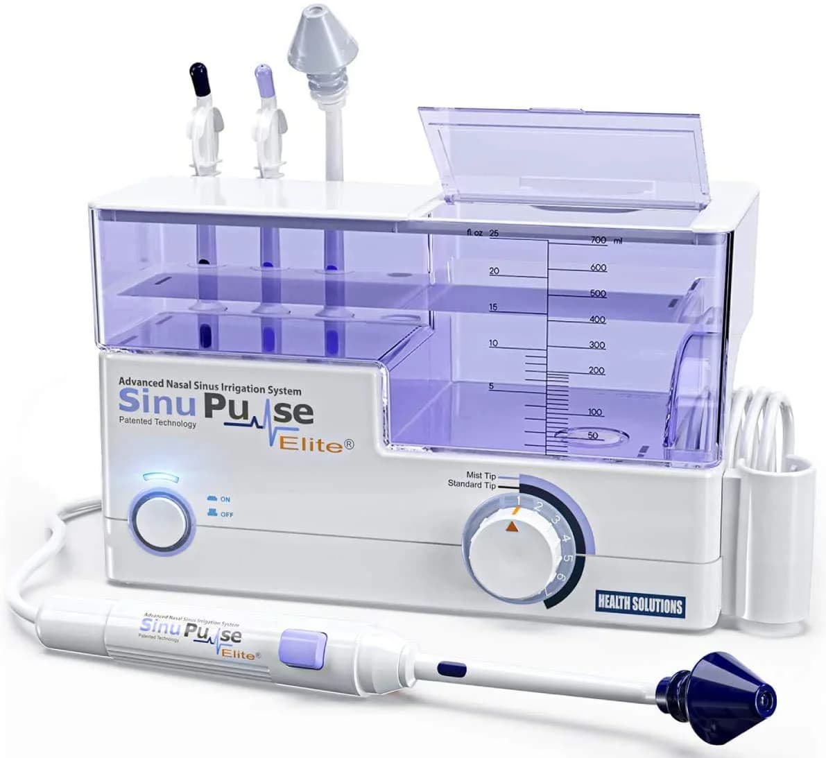 Health Solutions SinuPulse Elite Nasal Sinus Irrigation System 1 Count | Drug-Free Sinus Relief - main product image