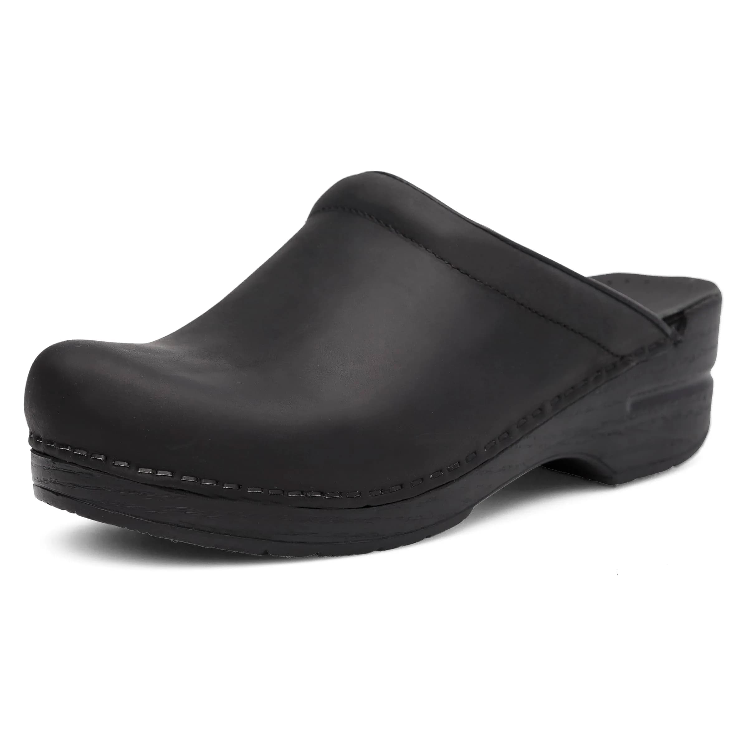 Dansko Sonja Black Oiled Mule 9.5-10 M US | Classic Comfort with Anti-Fatigue Support - main product image