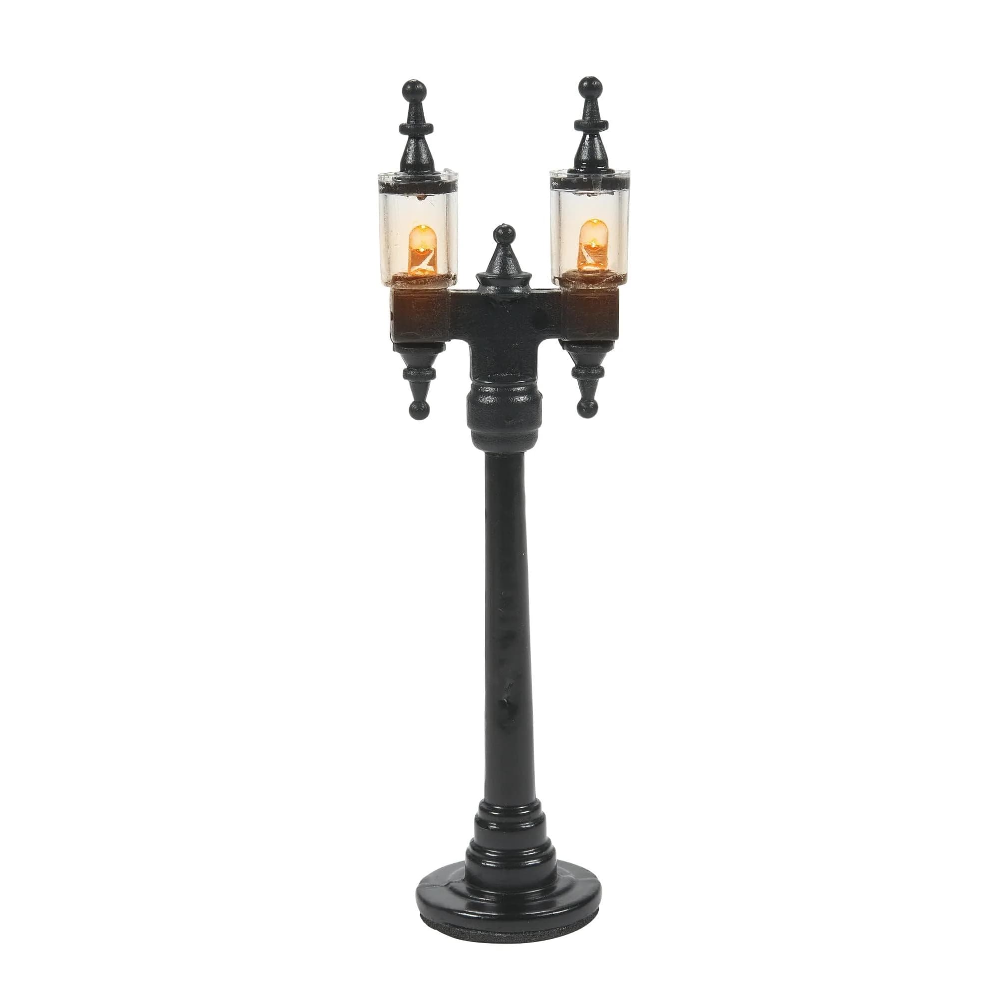 Department 56 Accessories for Villages Double Street Lamps Set of 4 | Detailed Village Street Lighting - main product image