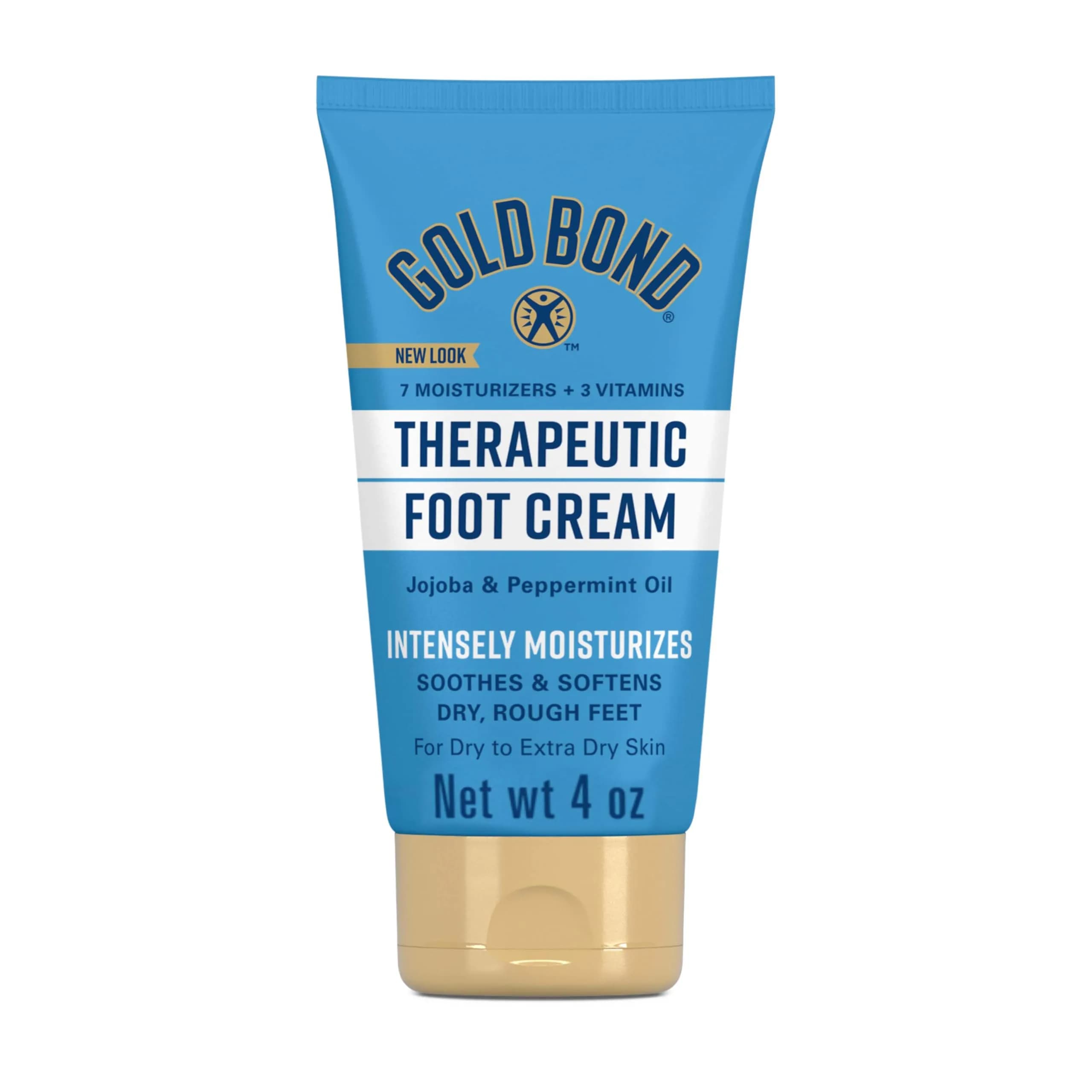 Gold Bond Therapeutic Foot Cream, 4 oz | Soothes & Softens Dry Feet - main product image