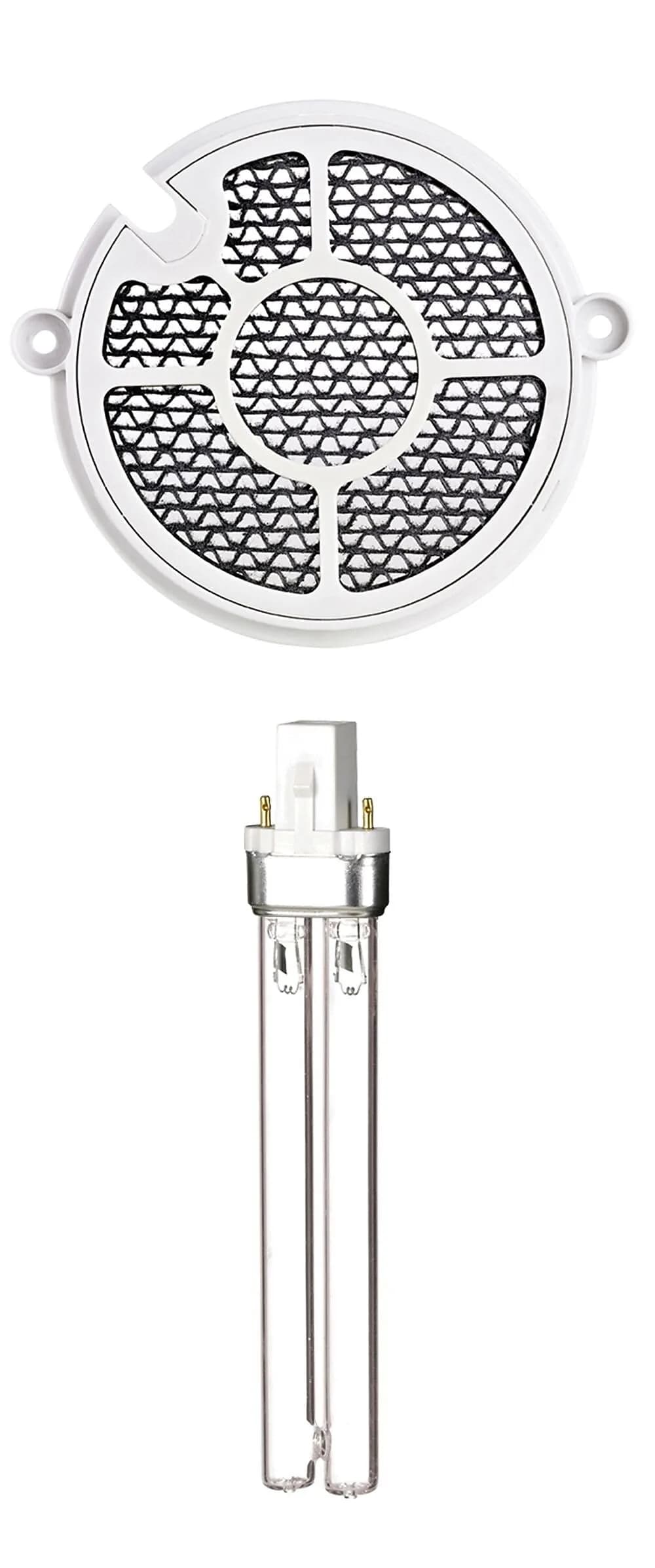 GermGuardian UV-C Replacement Bulb & TiO2 Disc for Air Sanitizer, White | 9W UV-C Bulb for Germ-Free Air - main product image
