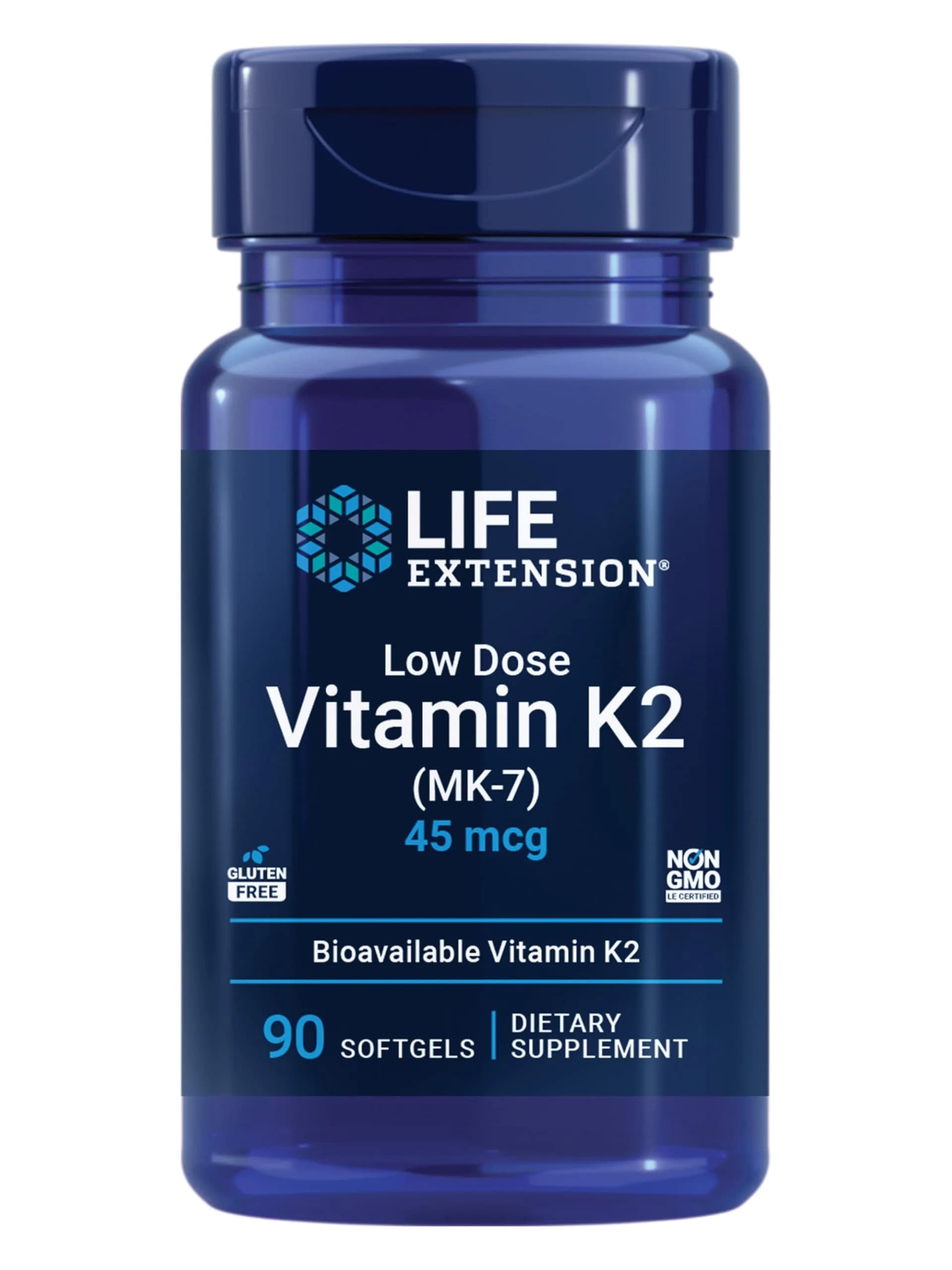 Life Extension Low Dose Vitamin K2 Supports, 90 Softgels - main product image