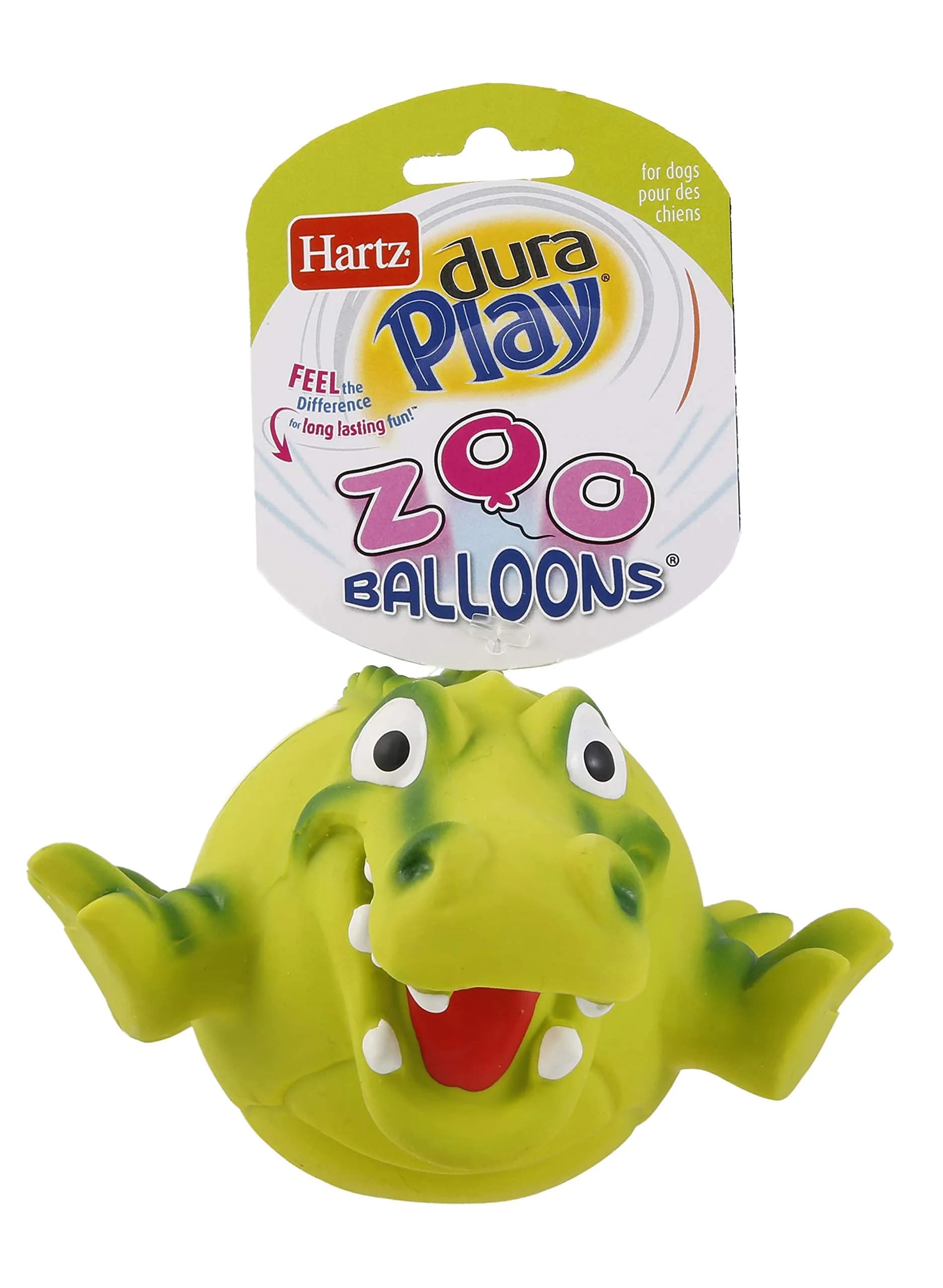Hartz Dura Play ZooBalloons Dog Toy, 1 Count (Pack of 1), All Breed Sizes | Durable Latex & Foam - main product image