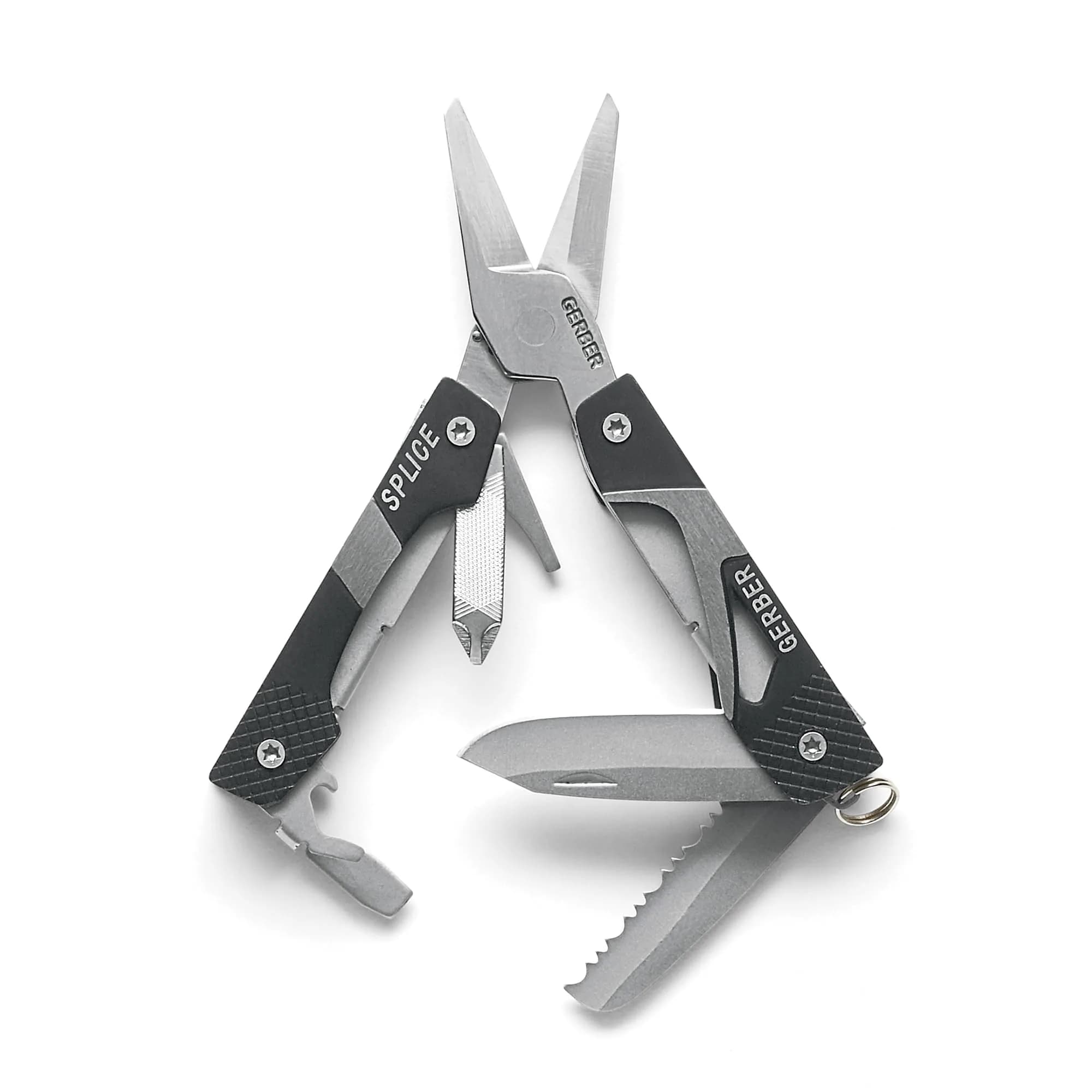 Gerber Splice EDC Multitool Pocket Knife with Scissors, Bottle Opener, Black | 9-in-1 Compact Everyday Carry - main product image