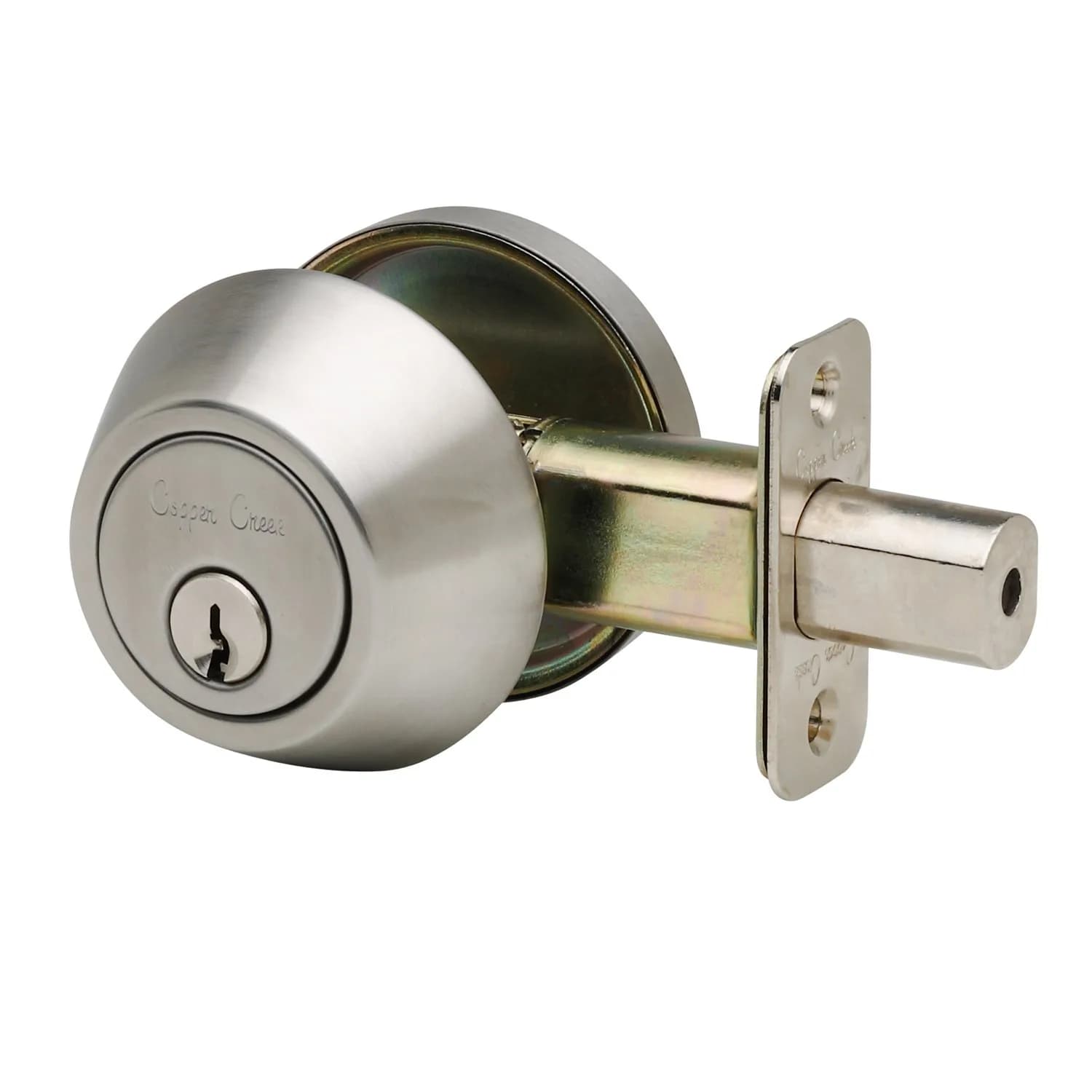Copper Creek Deadbolt Single Cylinder Satin Stainless | ANSI Grade-3 Security - main product image