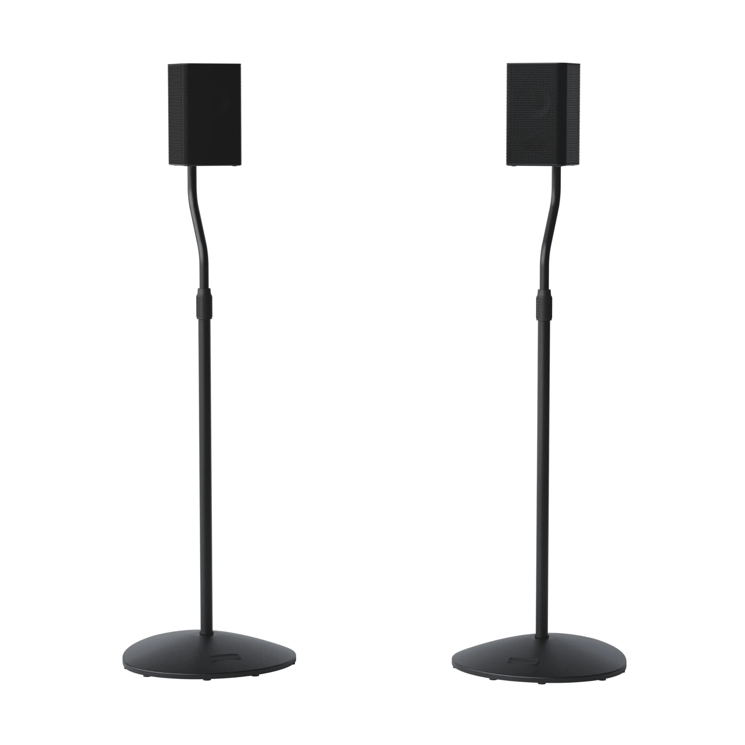 Sanus HTBS Adjustable Speaker Stands Pair for Satellite & Bookshelf Speakers – 28"-38" Height – Black - main product image