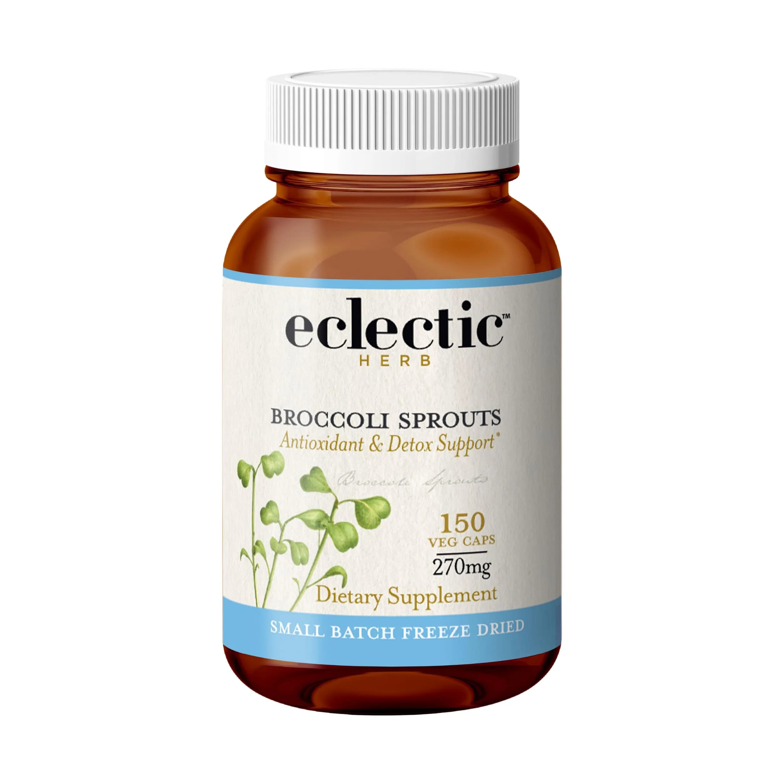 ECLECTIC INSTITUTE Organic Broccoli Sprouts Capsules 150 CT | Antioxidants & Cellular Support