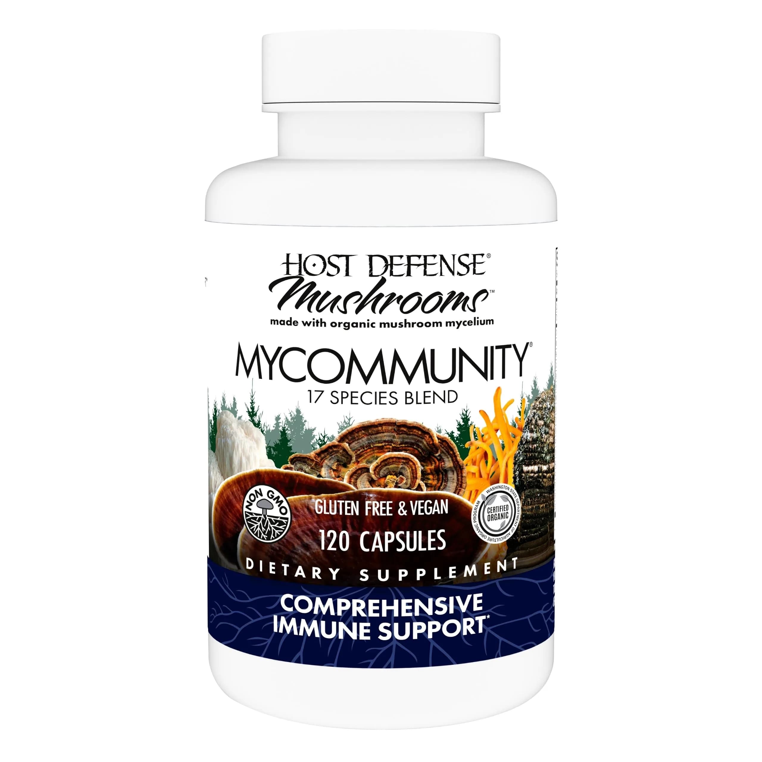 Host Defense MyCommunity Capsules 120 Count (Pack of 1) - main product image