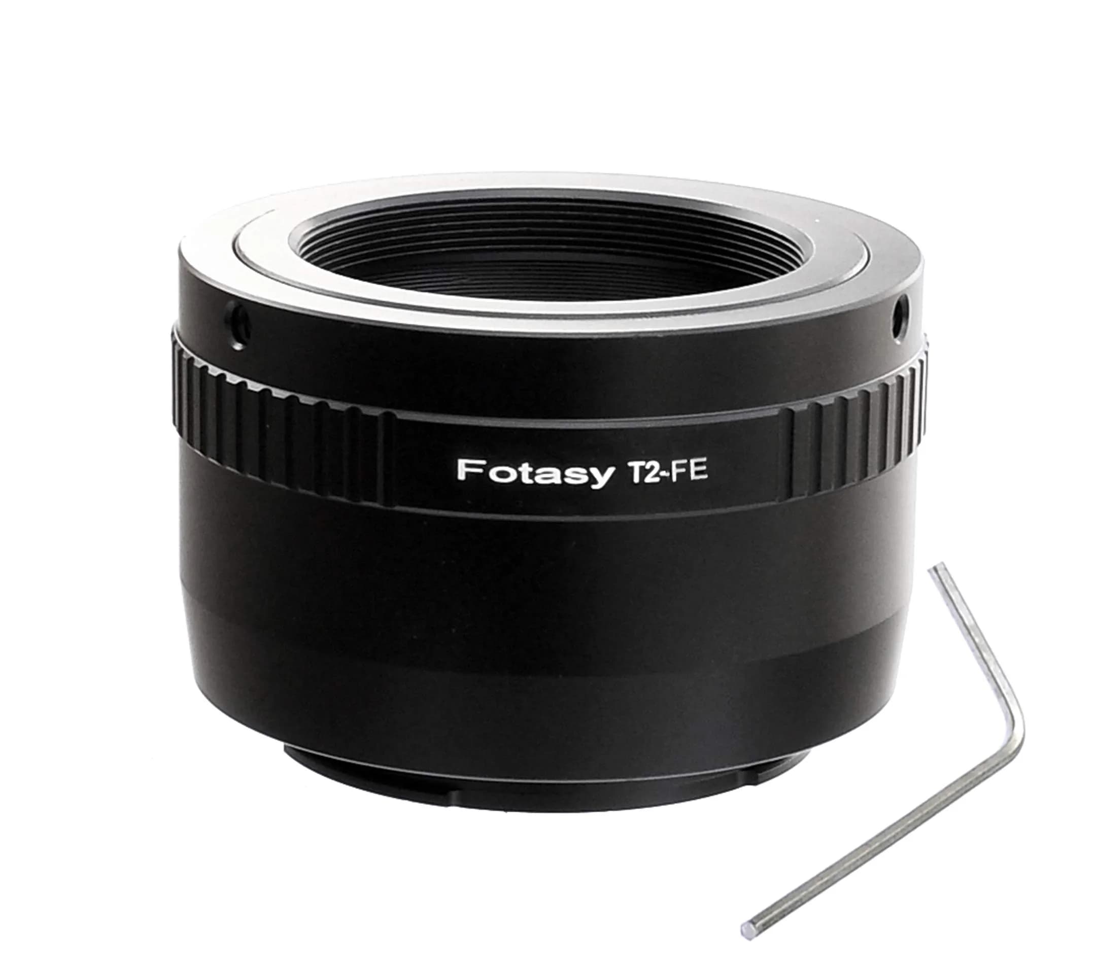 Fotasy T Mount Lens to E Mount Adapter | Metal Construction, Infinity Focus Guaranteed - main product image