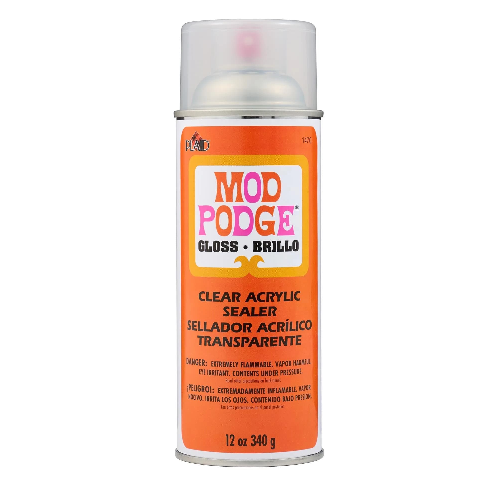 Mod Podge Gloss Clear Acrylic Sealer 12 oz | Crystal Clear, Quick Drying, Non-Yellowing