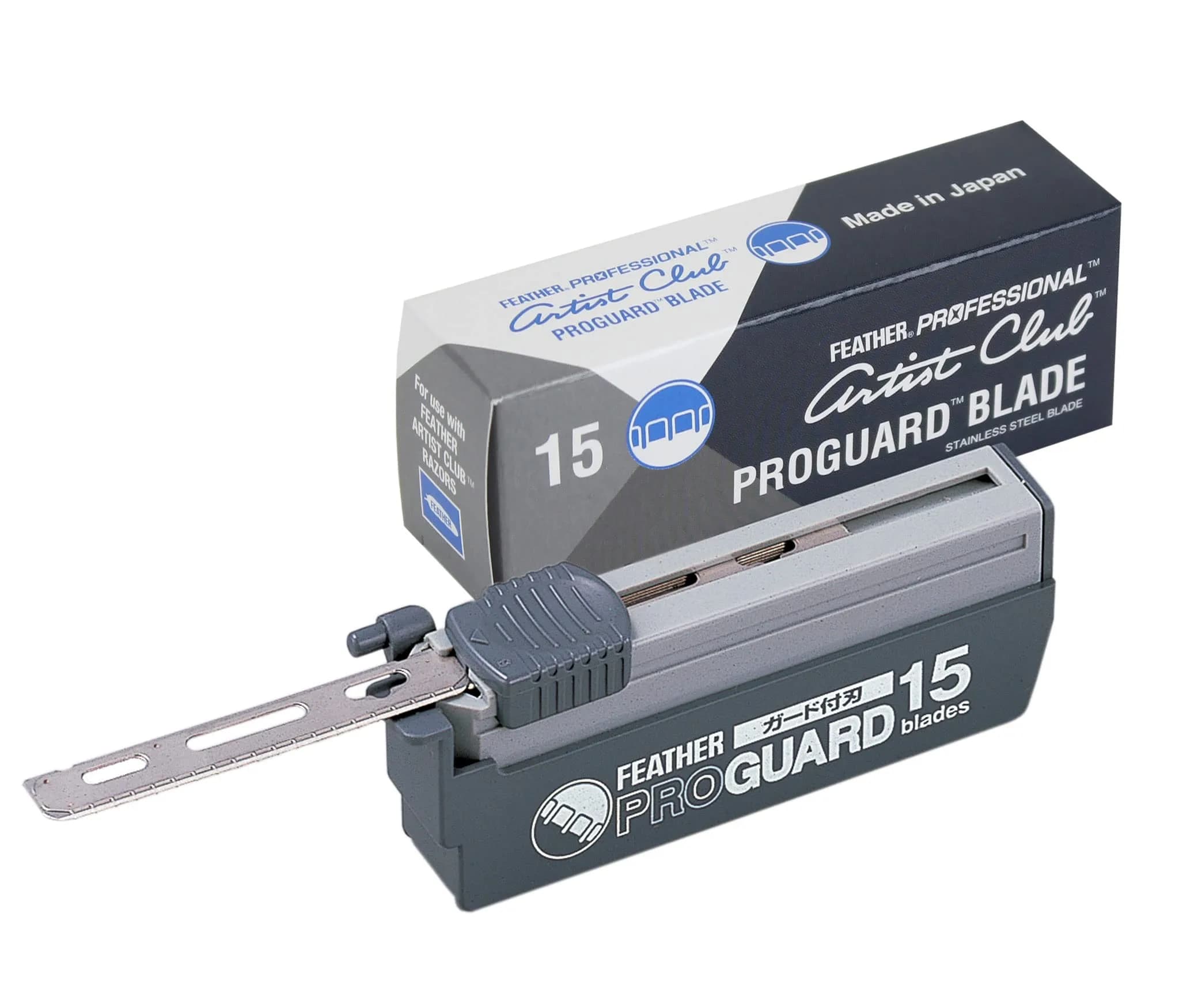 Feather Artist Club ProGuard Razor Blades 15 Count | Professional Single Edge Blades for Precise Shaving - main product image