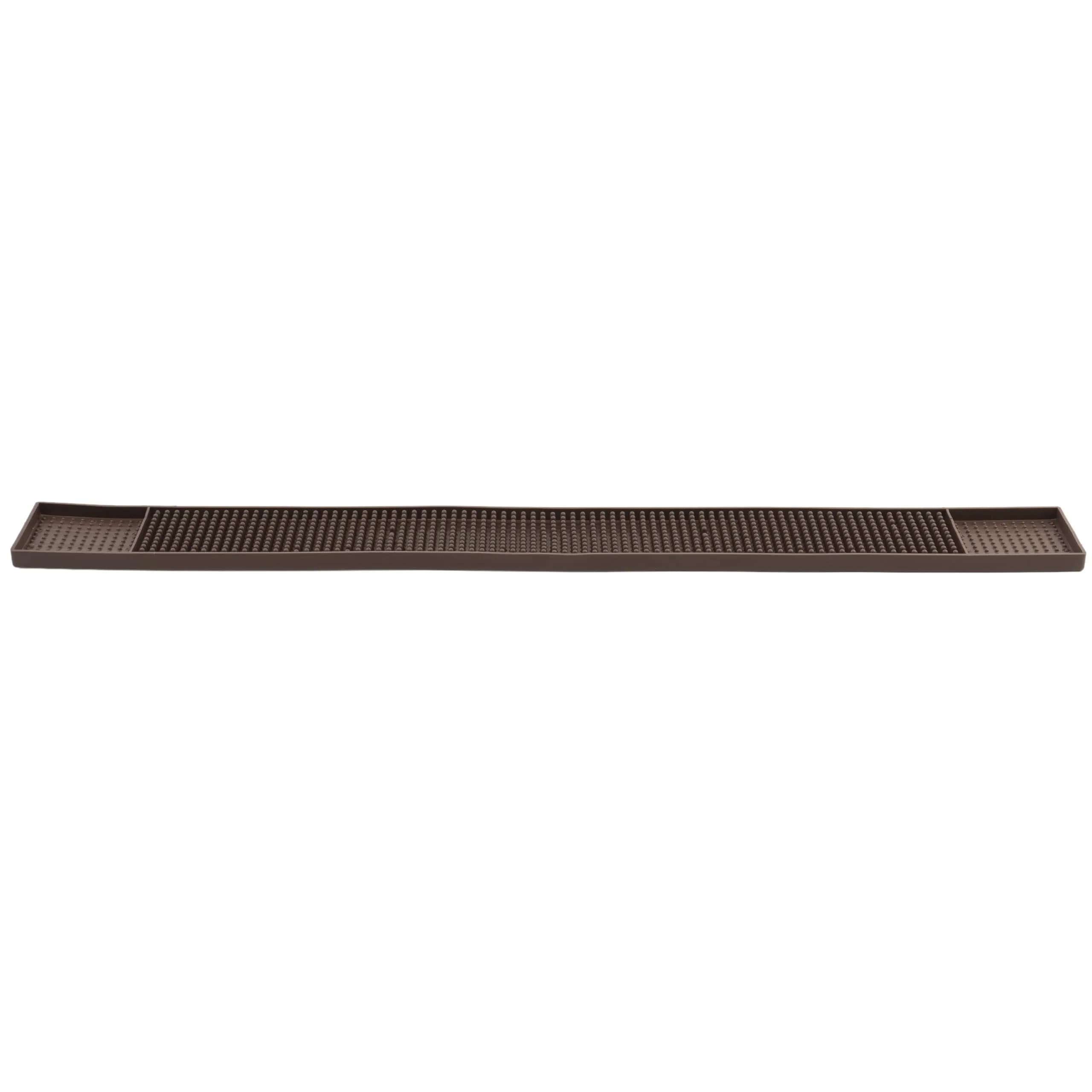 Winco 27" Brown Commercial Bar Mat | Anti-Fatigue Rubber Mat for Bars & Kitchens - main product image