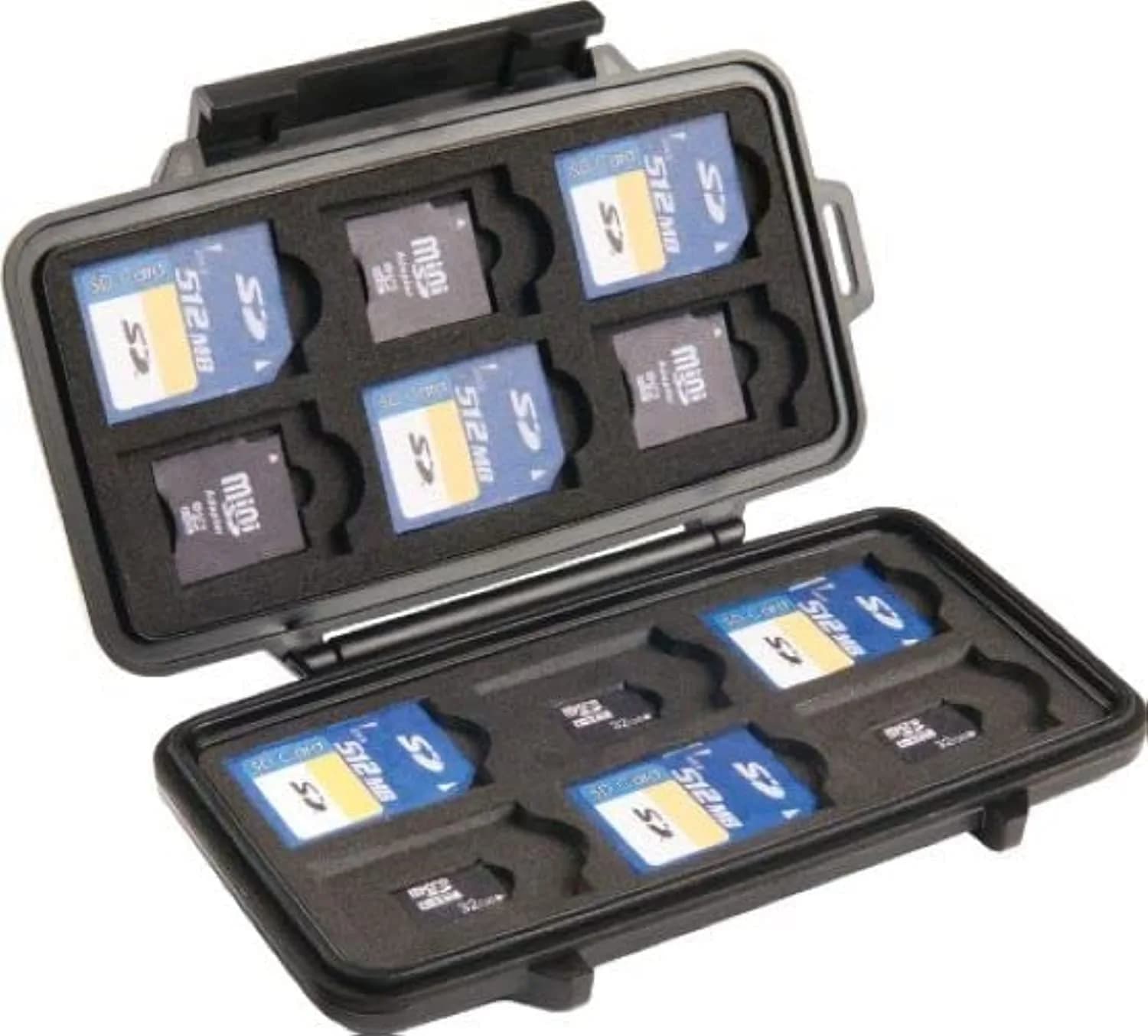 Pelican Memory Card Case (Black) | Water-Resistant SD Card Storage Solution - main product image