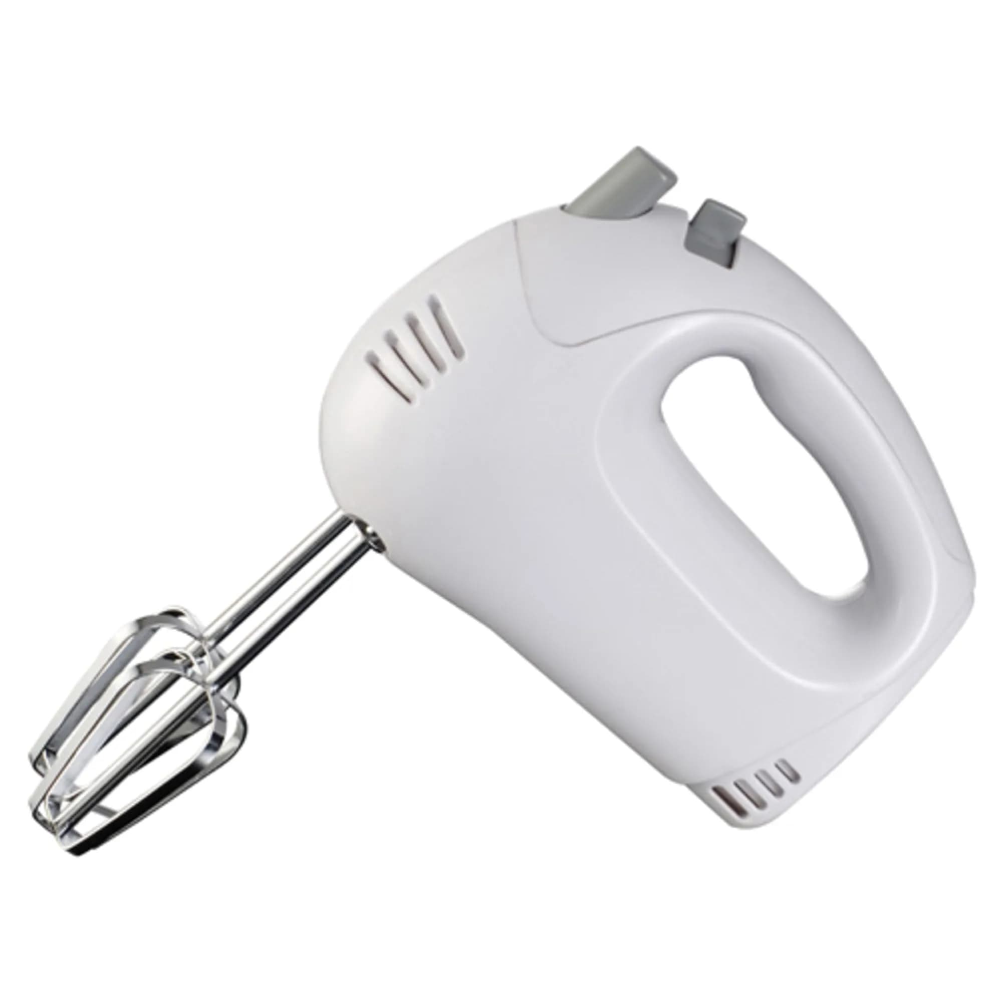 Brentwood HM-45 Electric Hand Mixer 5-Speed | Lightweight White Kitchen Essential