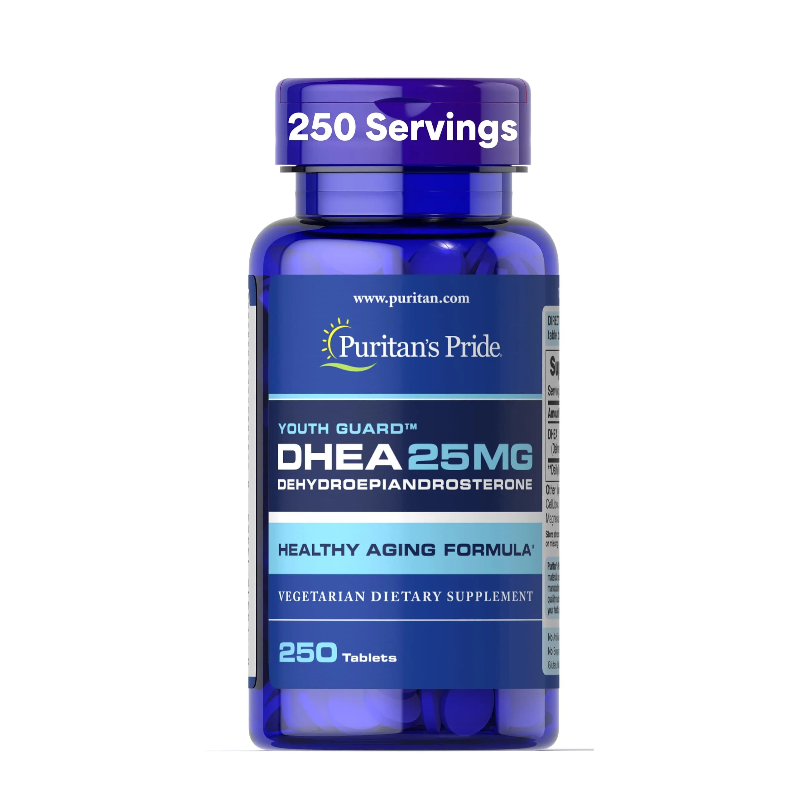 Puritan's Pride Youth Guard™ DHEA 25mg | Supports Healthy Aging & Hormone Balance