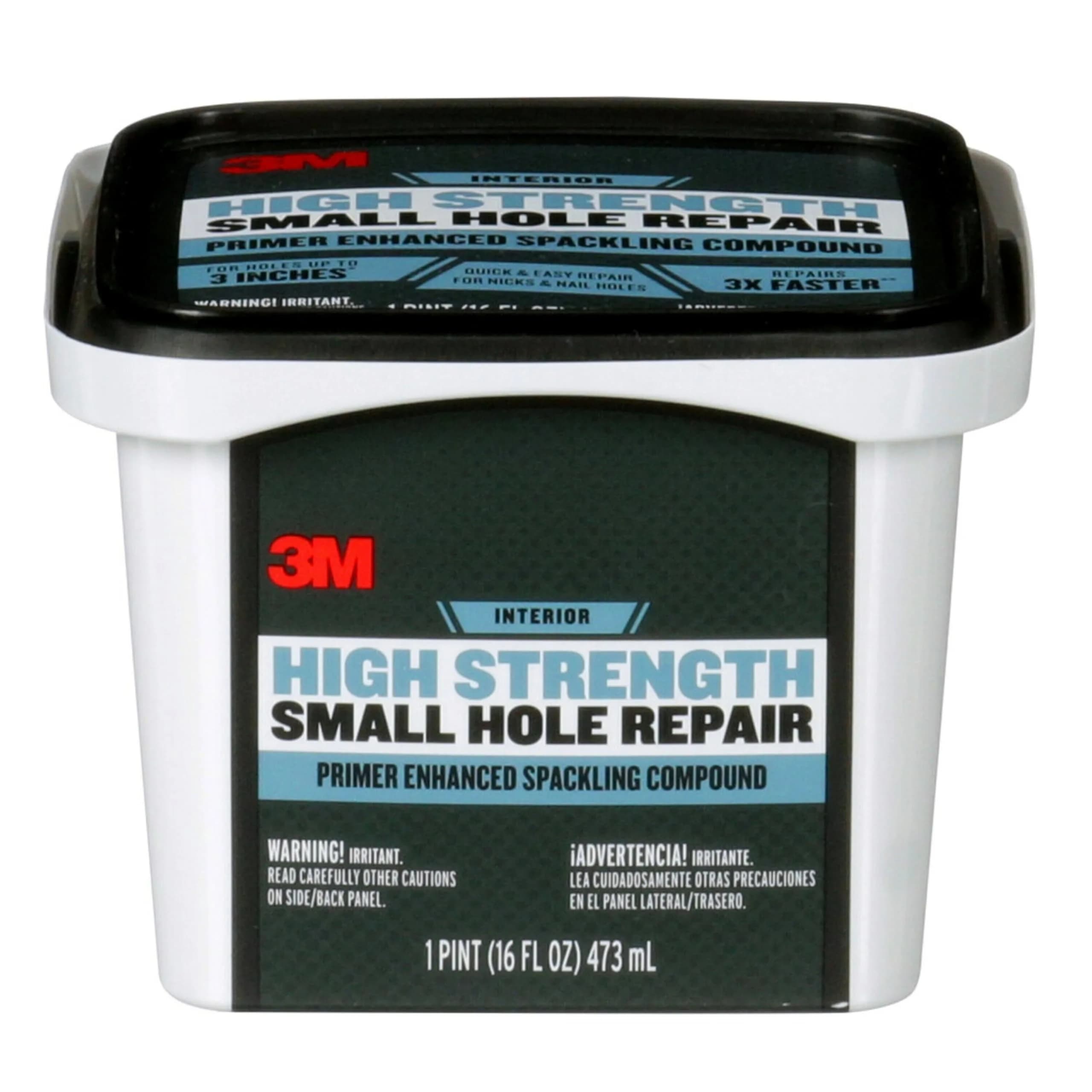 3M Small Hole Repair 16 oz | Fast, Lightweight Wall Patch for Interior & Exterior Use - main product image