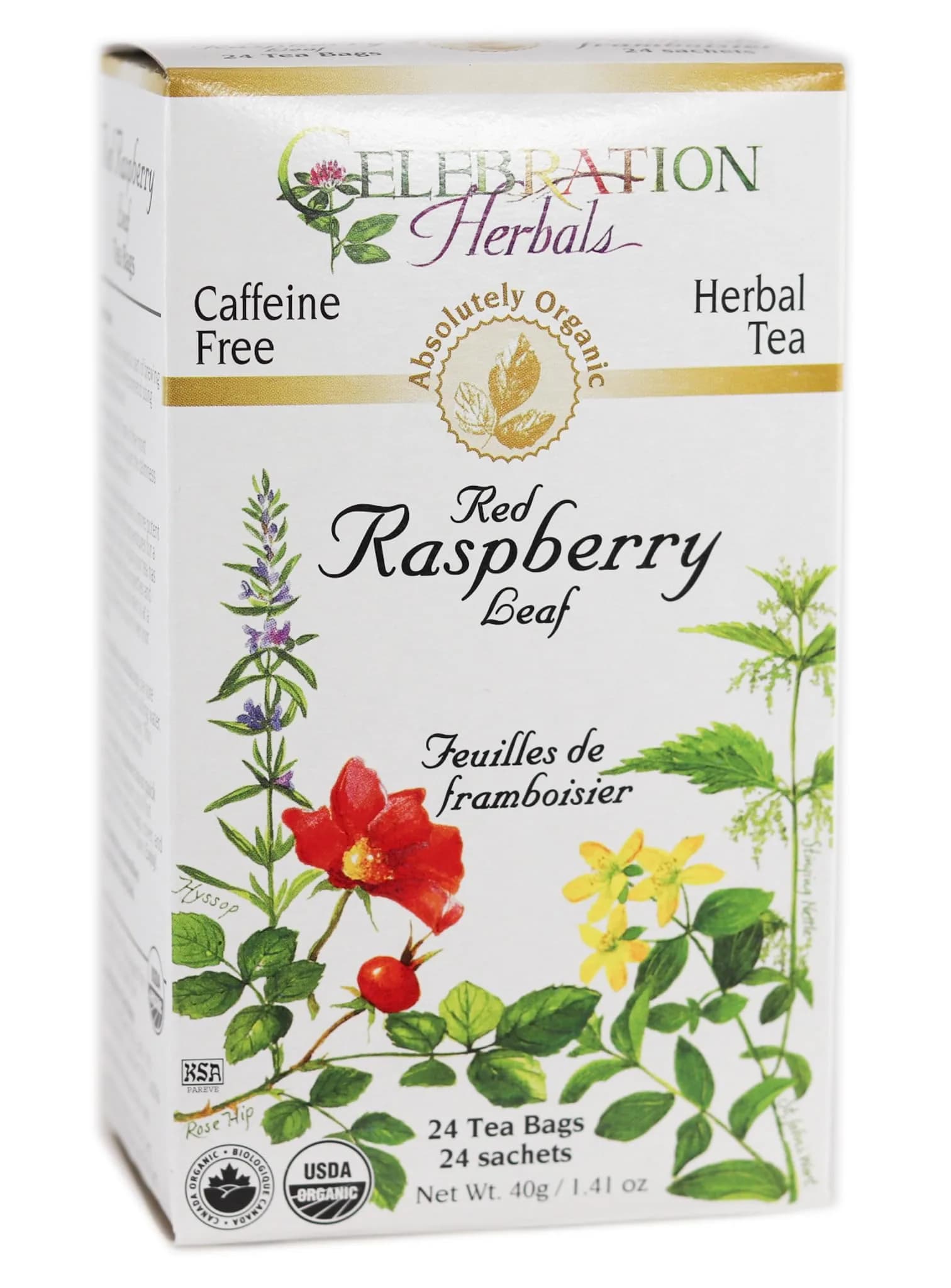 Celebration HERBALS Red Raspberry Leaf Tea Organic 24 Bag | Raspberry & Organic Herb for Pregnancy & Wellness