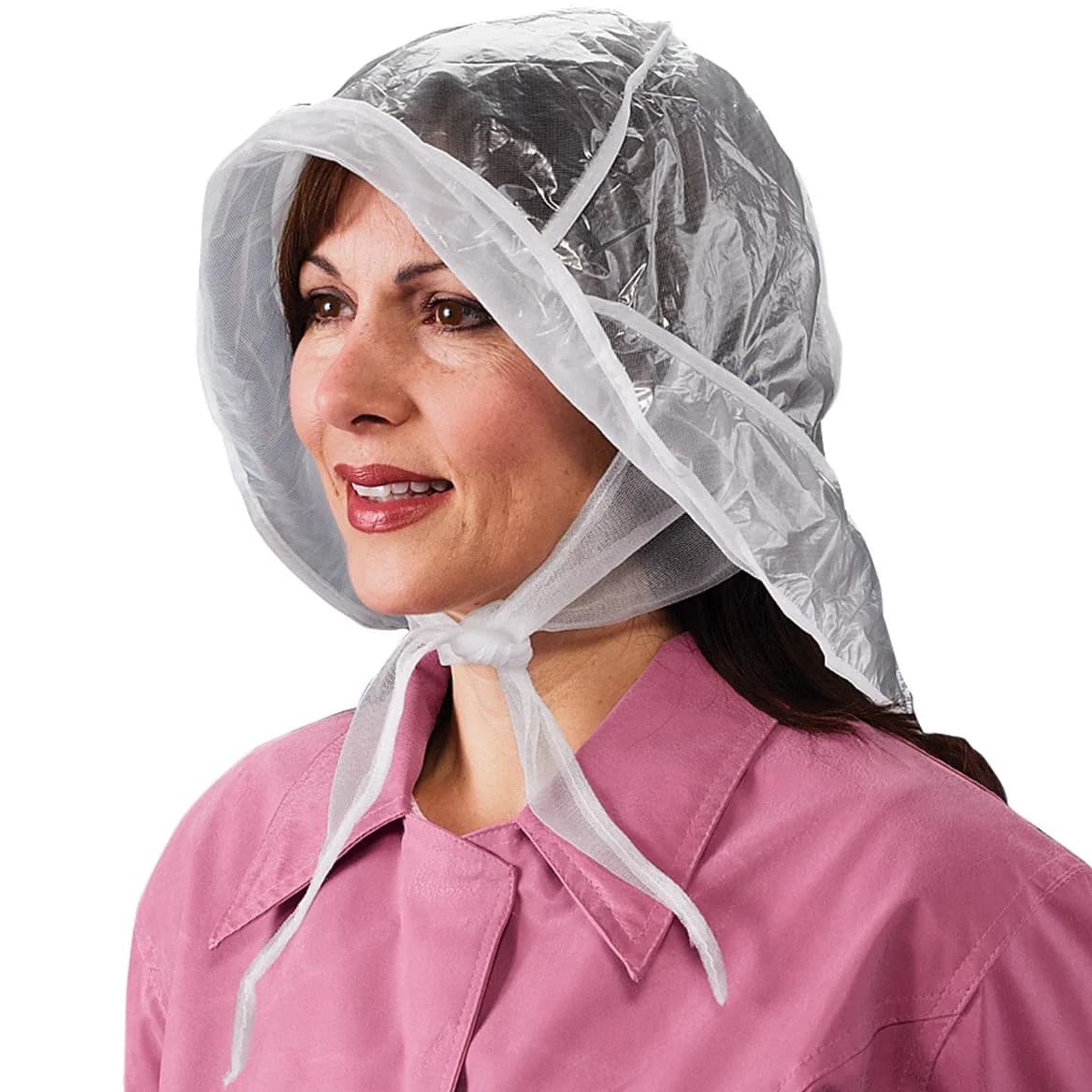 Miles Kimball Rain Hat, Hats Clear | Adjustable Nylon Rain Hat for Women