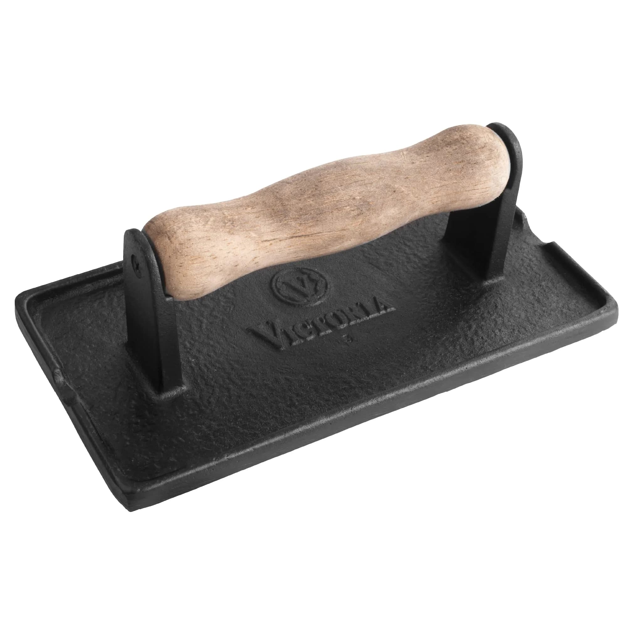 Victoria Cast Iron Panini Press, Seasoned with Kosher Certified Flaxseed Oil | Durable, Versatile & Long-Lasting - main product image