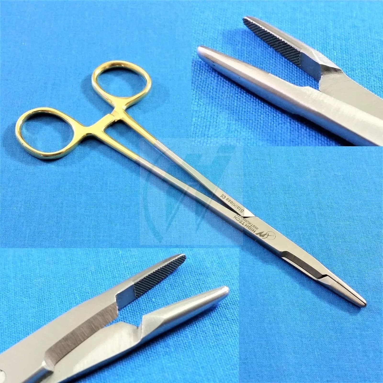 HIGH TECH INSTRUMENTS Olsen Hegar Needle Holder 6.5" with Tungsten Carbide Inserts | Surgical Grade Steel - main product image
