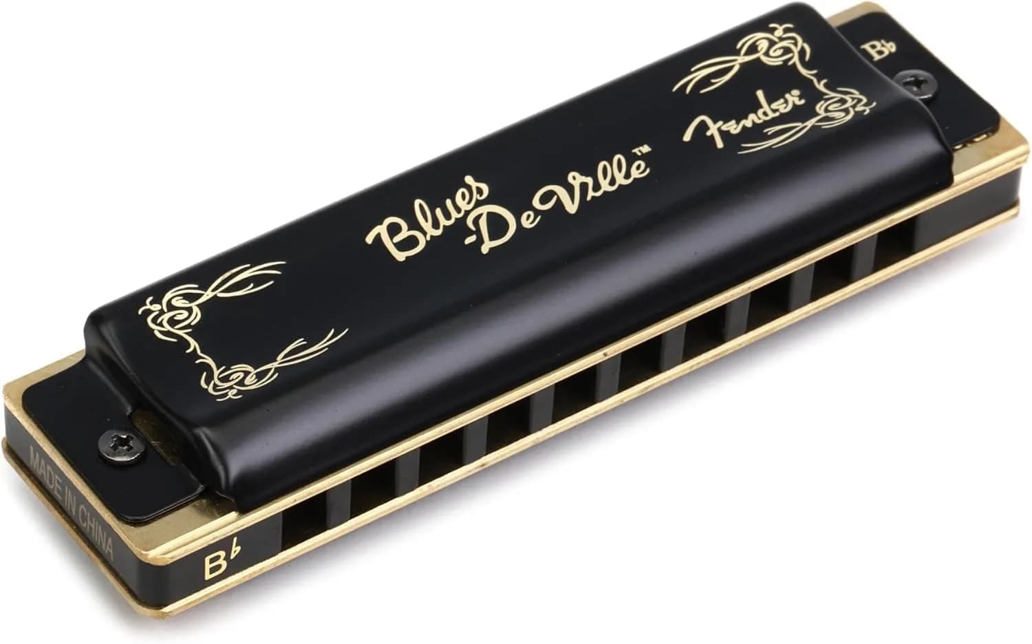 Fender Blues Deville Harmonica Key of Bb | Rich Tone Phosphor Bronze Reeds - main product image