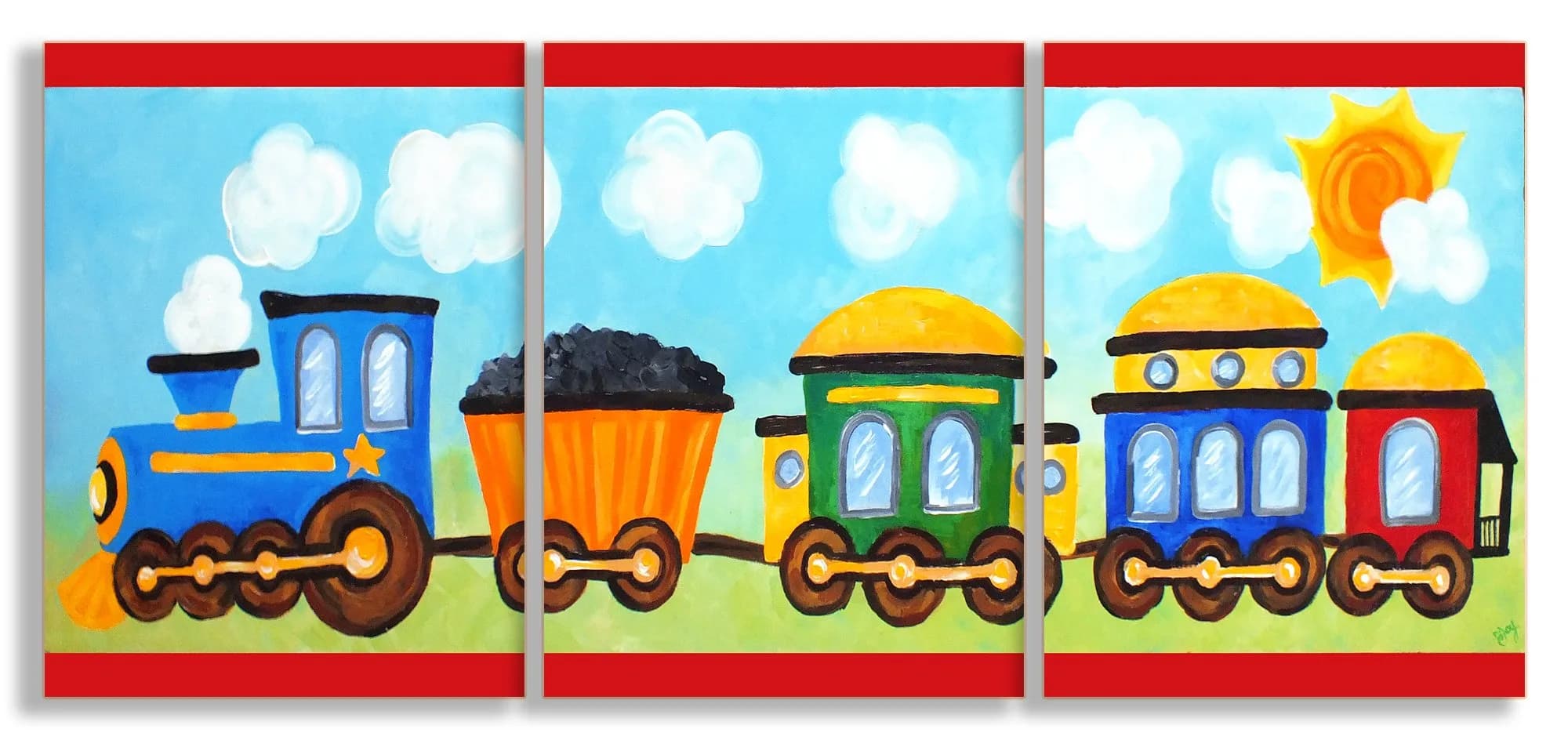 Stupell Industries 3pc Wall Plaque Art Set | Nursery Wall Decor, Made in USA - main product image