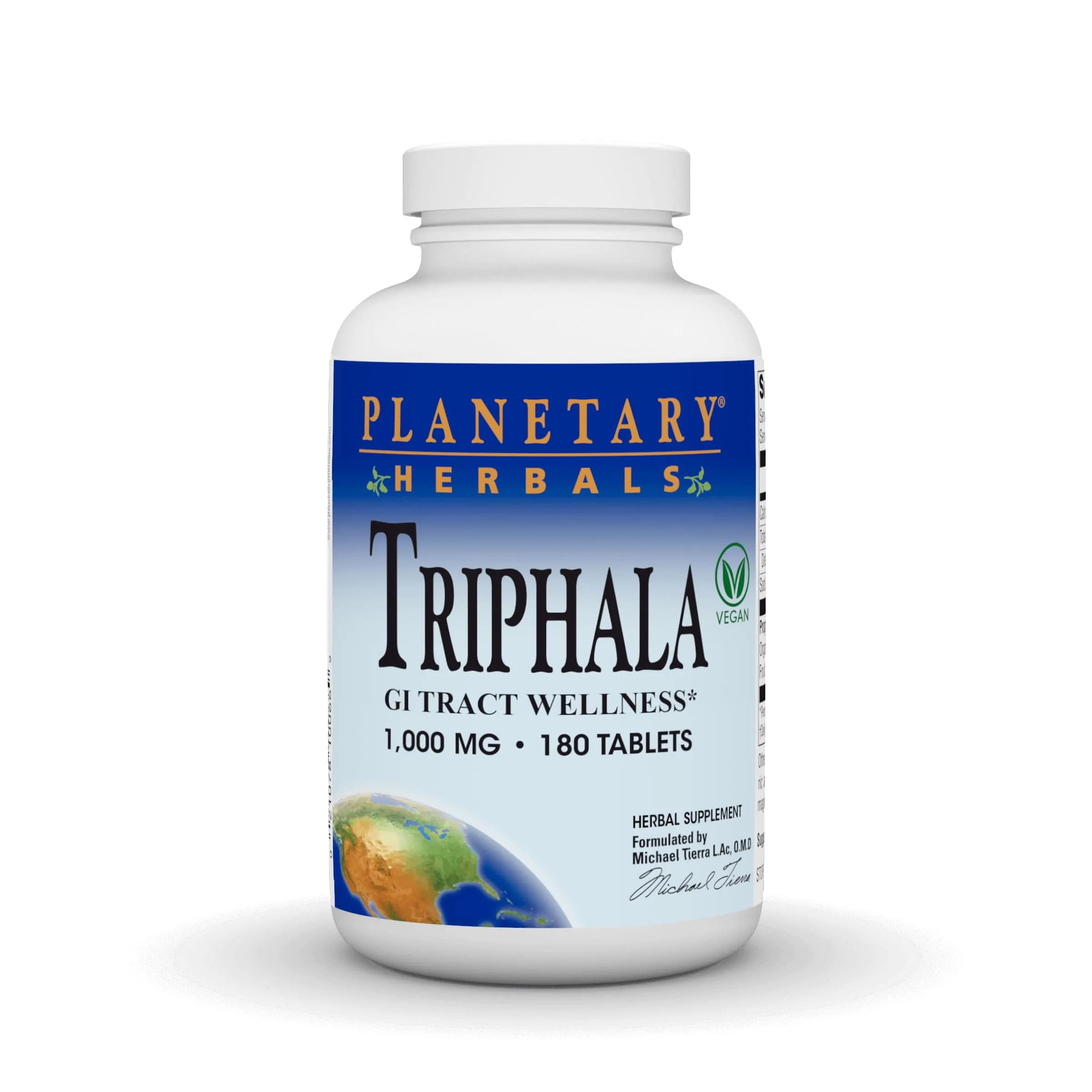 Planetary Herbals Triphala Internal Cleanser 180 Tablets | Supports GI Wellness & Regularity - main product image