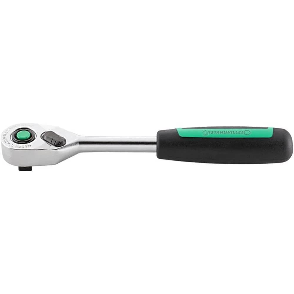 Stahlwille 12111020 QuickRelease Reversible Ratchet No. 435QR N, Fine Tooth, 80 Teeth, 194mm, Made in Germany - main product image