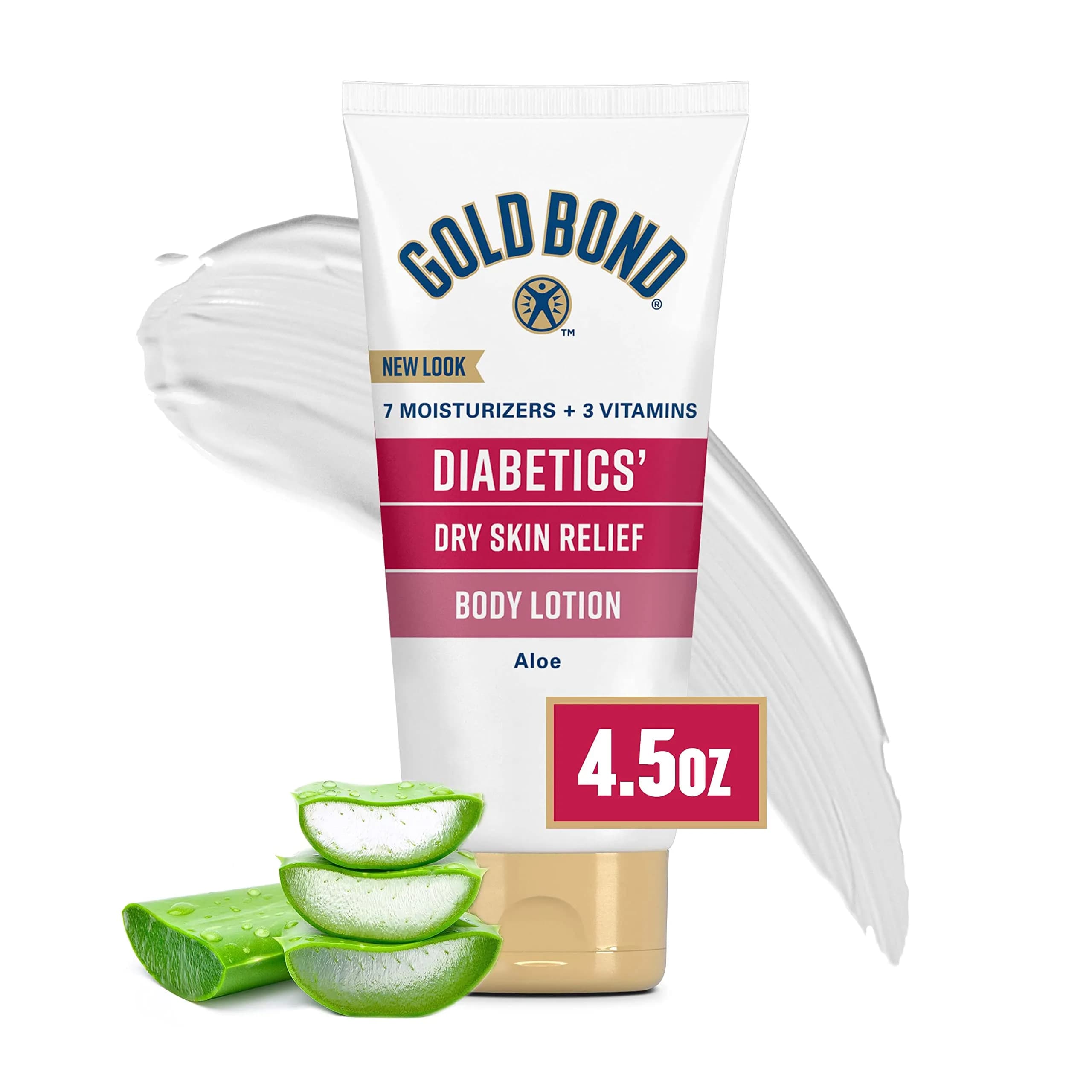 Gold Bond Diabetic Body Lotion 4.5 oz | Hydrates & Soothes Dry, Flaky Skin, Fragrance-Free - main product image