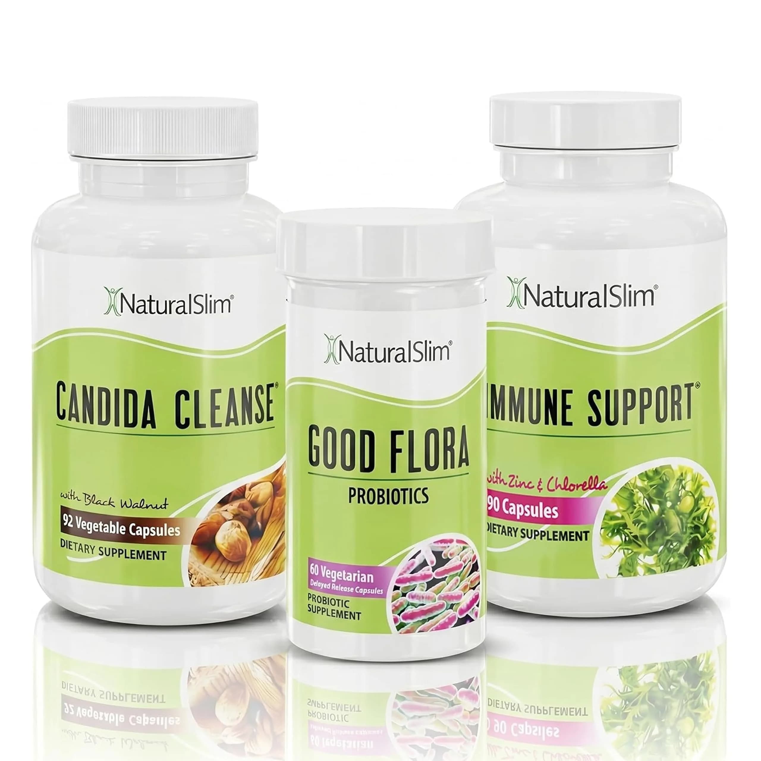 NaturalSlim Candiseptic Kit, Candida Cleanse & Probiotic, 242 Capsules | 28-Day Detox System for Gut & Metabolism - main product image
