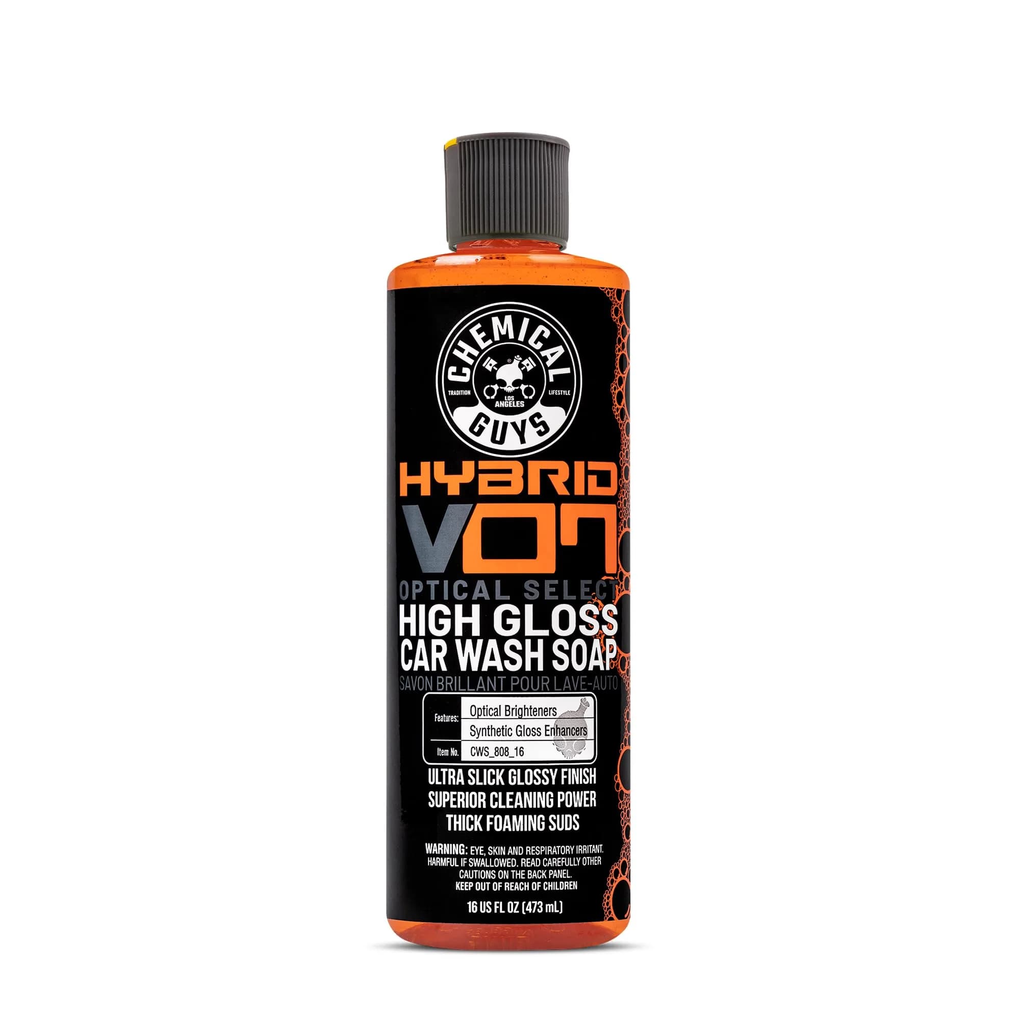 Chemical Guys Hybrid Foaming High Gloss Car Wash Soap 473ml (16 Fl Oz) | pH-Balanced for Wax & Sealant Coats - main product image