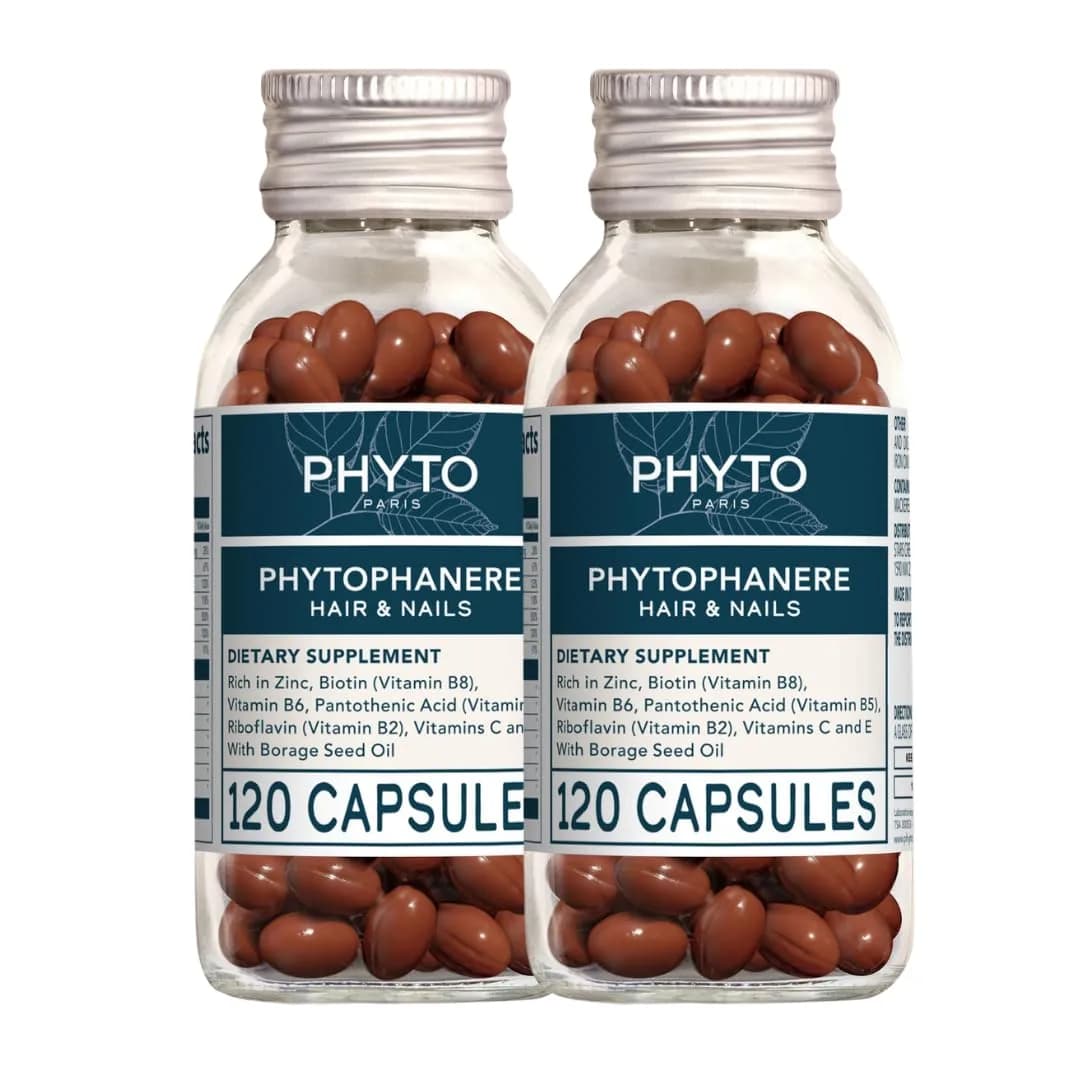 PHYTO Phytophanère Hair Growth Supplement - Biotin, Omega 3 & 6, Vitamins B & C for Thicker Hair & Stronger Nails - 240 Capsules, 4-Month Supply | Supports Healthy Hair & Nails - main product image