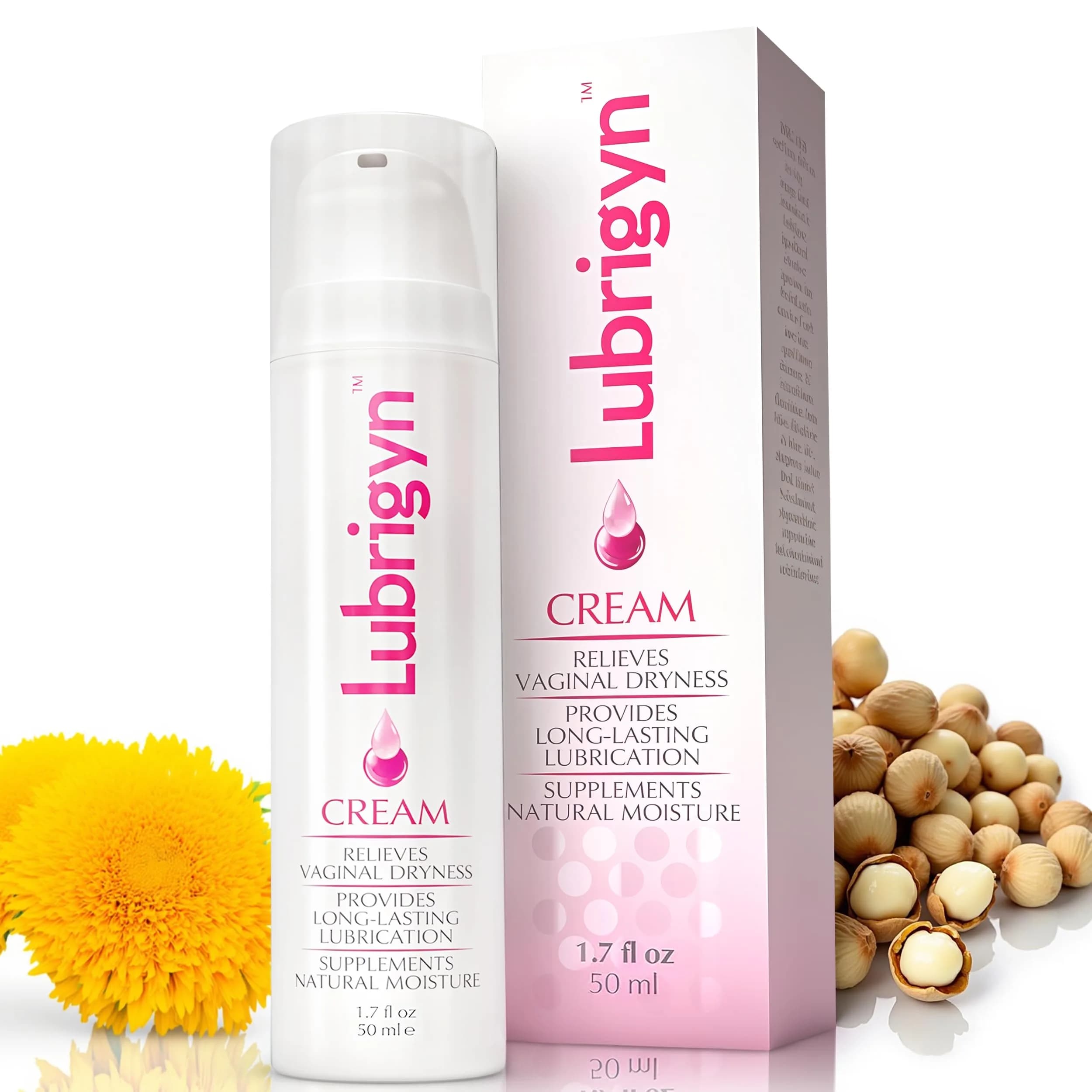 Lubrigyn Cream for Feminine Care 1.7 fl oz | Moisturizing Intimate Lubricant with Hyaluronic Acid - main product image