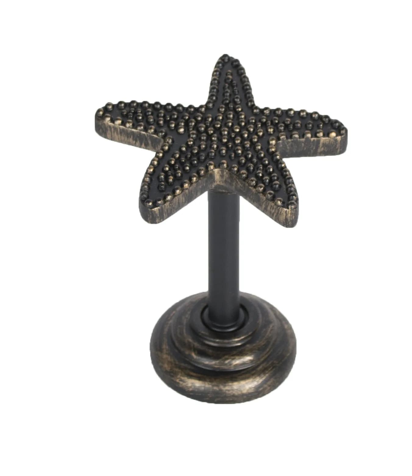 Urbanest Starfish Medallion 3 1/4-inch Wide Burnt Gold Pewter | Ceiling Medallion - main product image