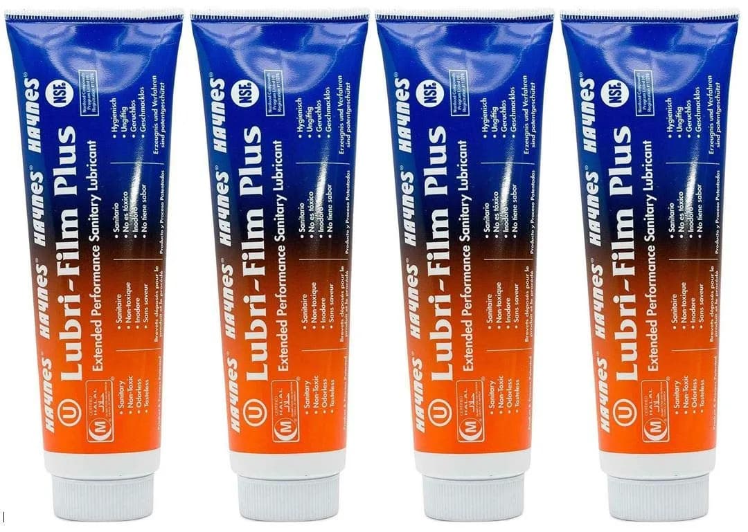 Haynes Lubri-Film Plus Food Grade Grease, 4 oz Tube Pack of 4 | Food Safe, FDA Ingredients, NSF H1 Certified - main product image